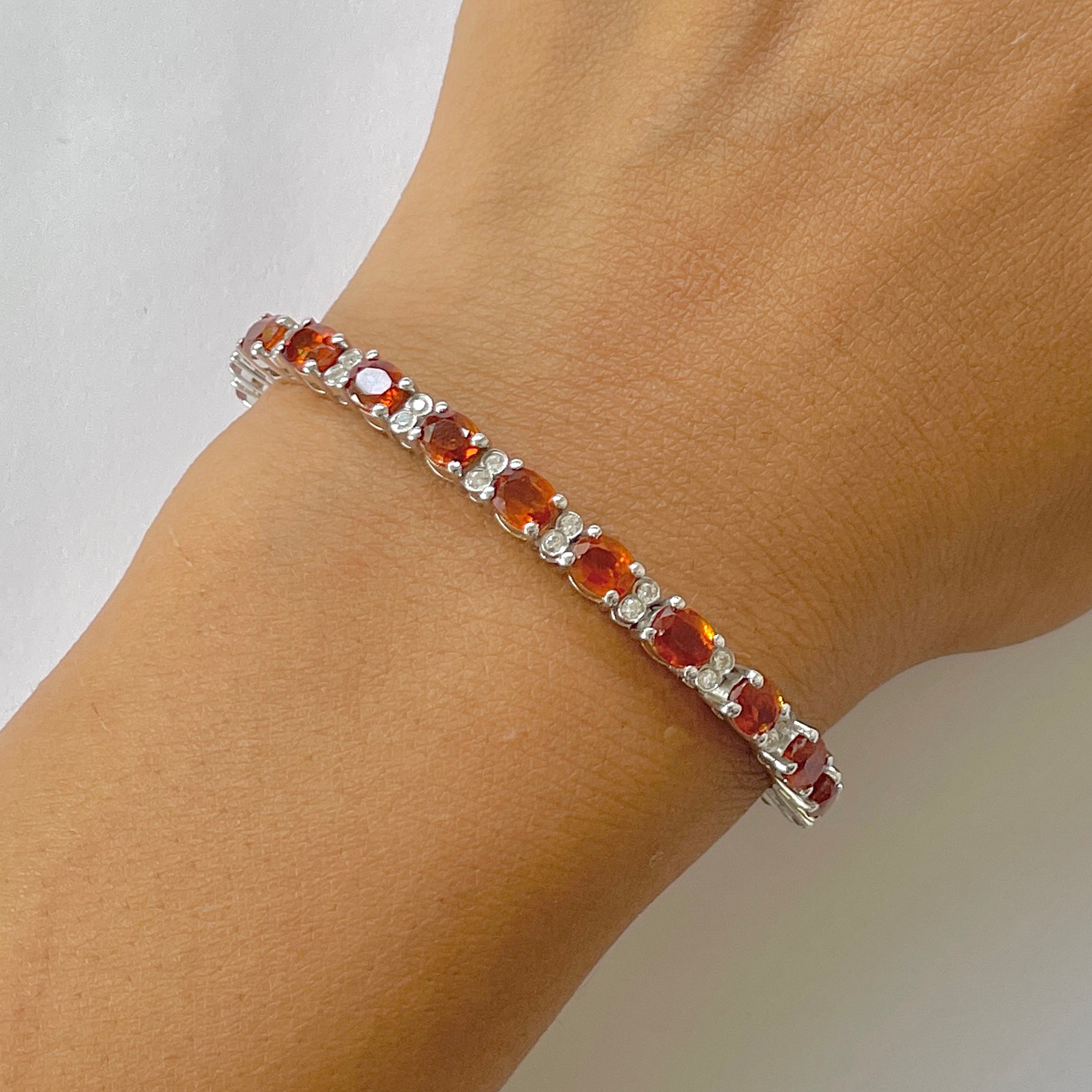 Kyanite Orange Bracelet-(KYN-RDB-112-O)