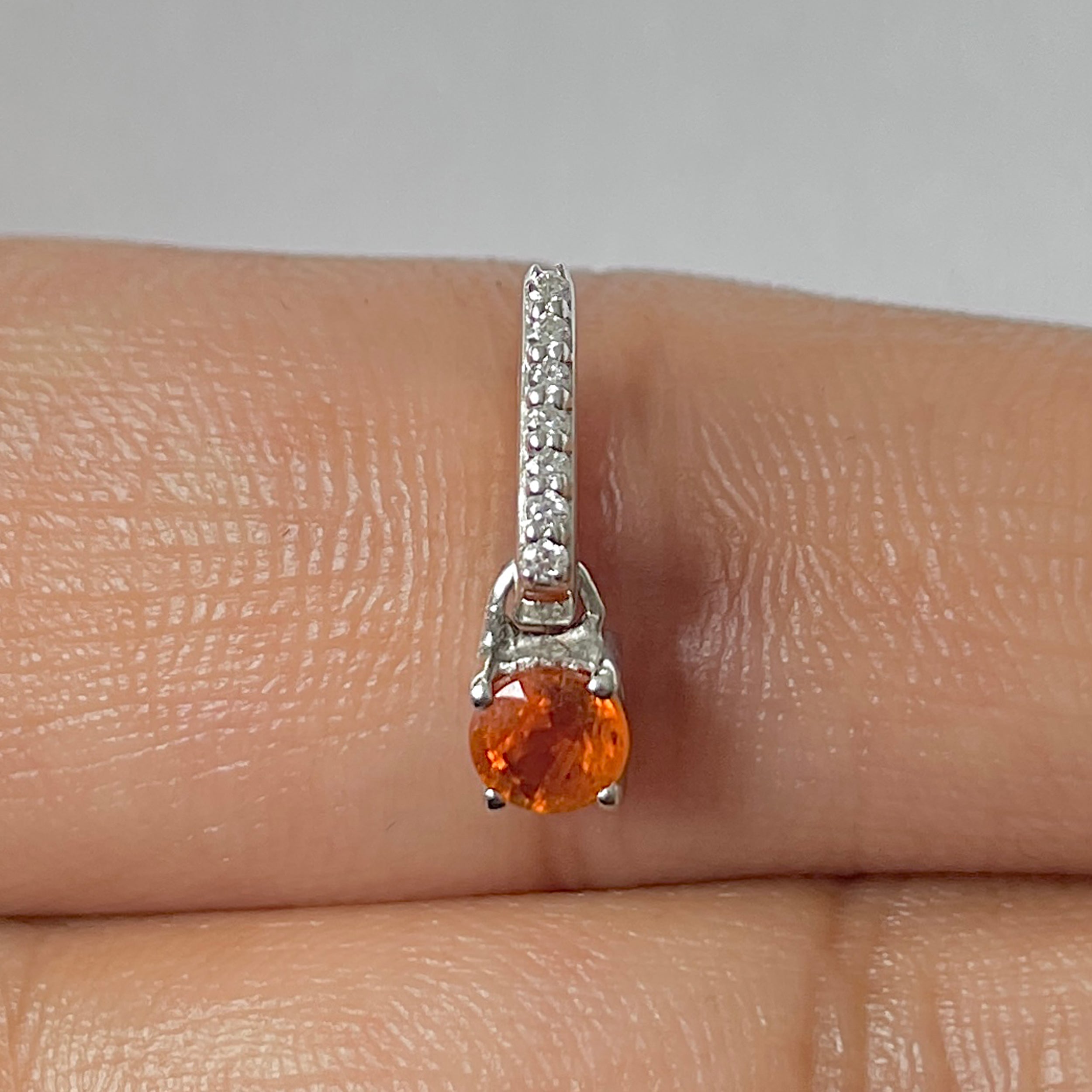 Kyanite Orange Pendant-(KYN-RDP-1166-O)