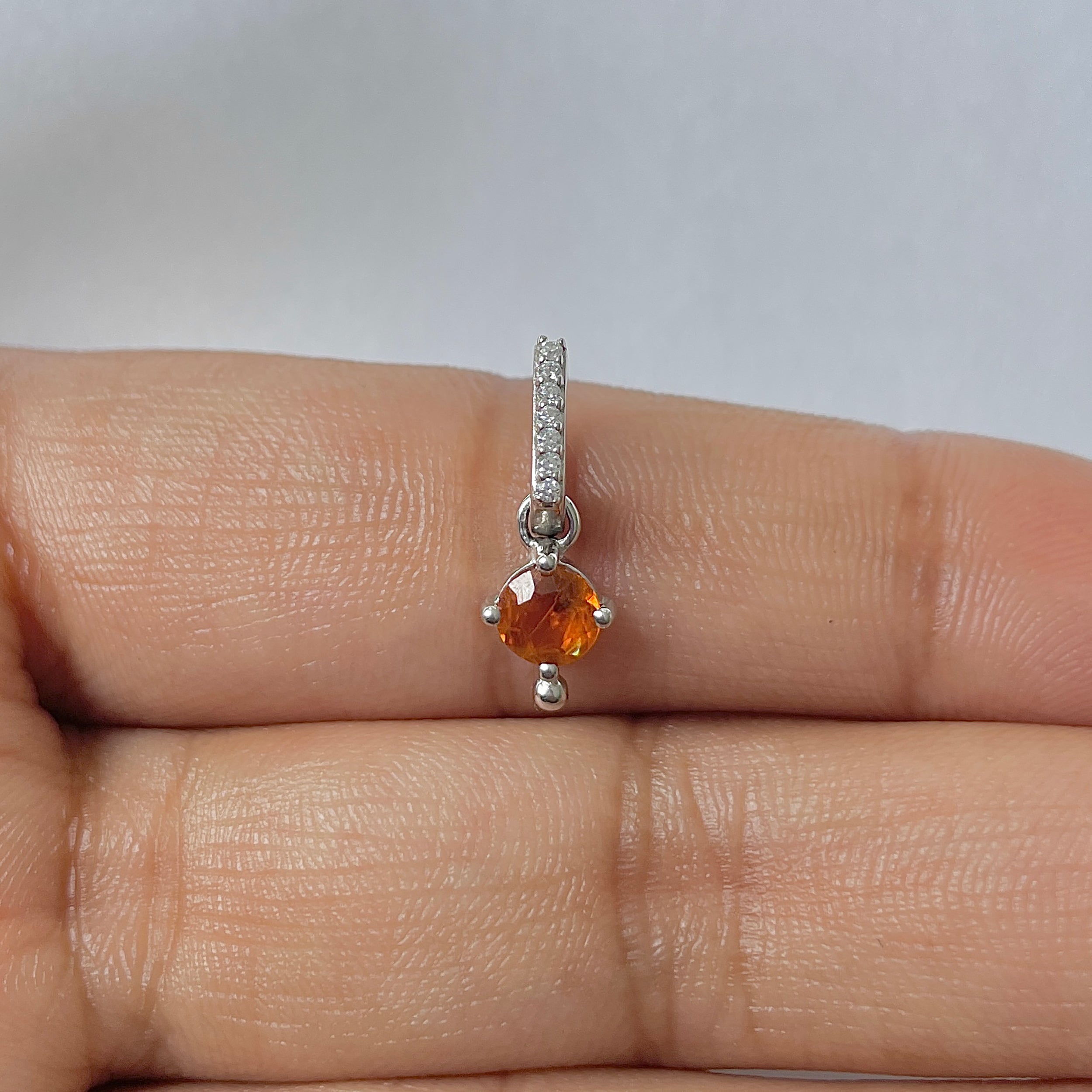 Kyanite Orange Pendant-(KYN-RDP-399-O)