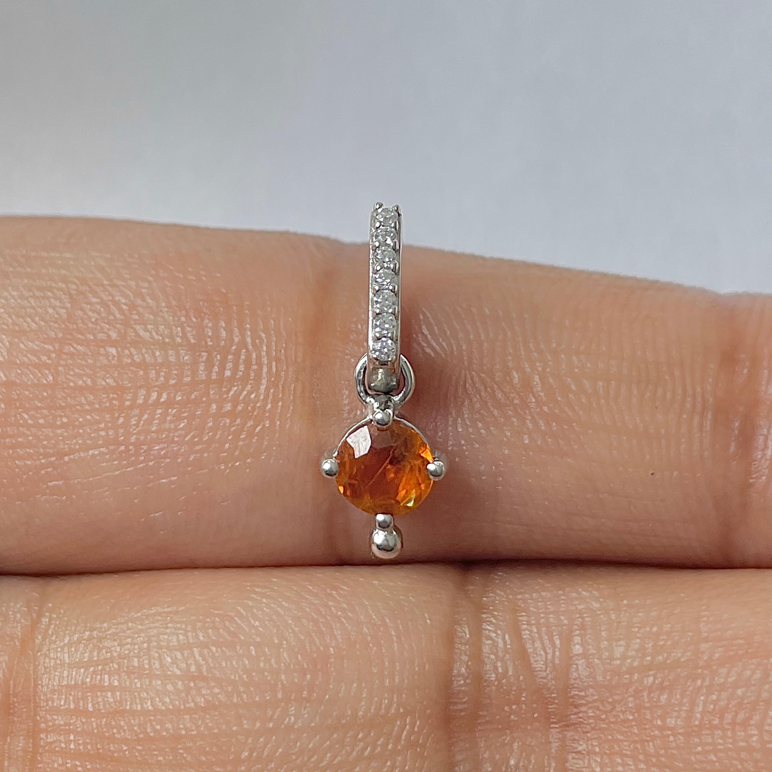 Kyanite Orange Pendant-(KYN-RDP-399-O)