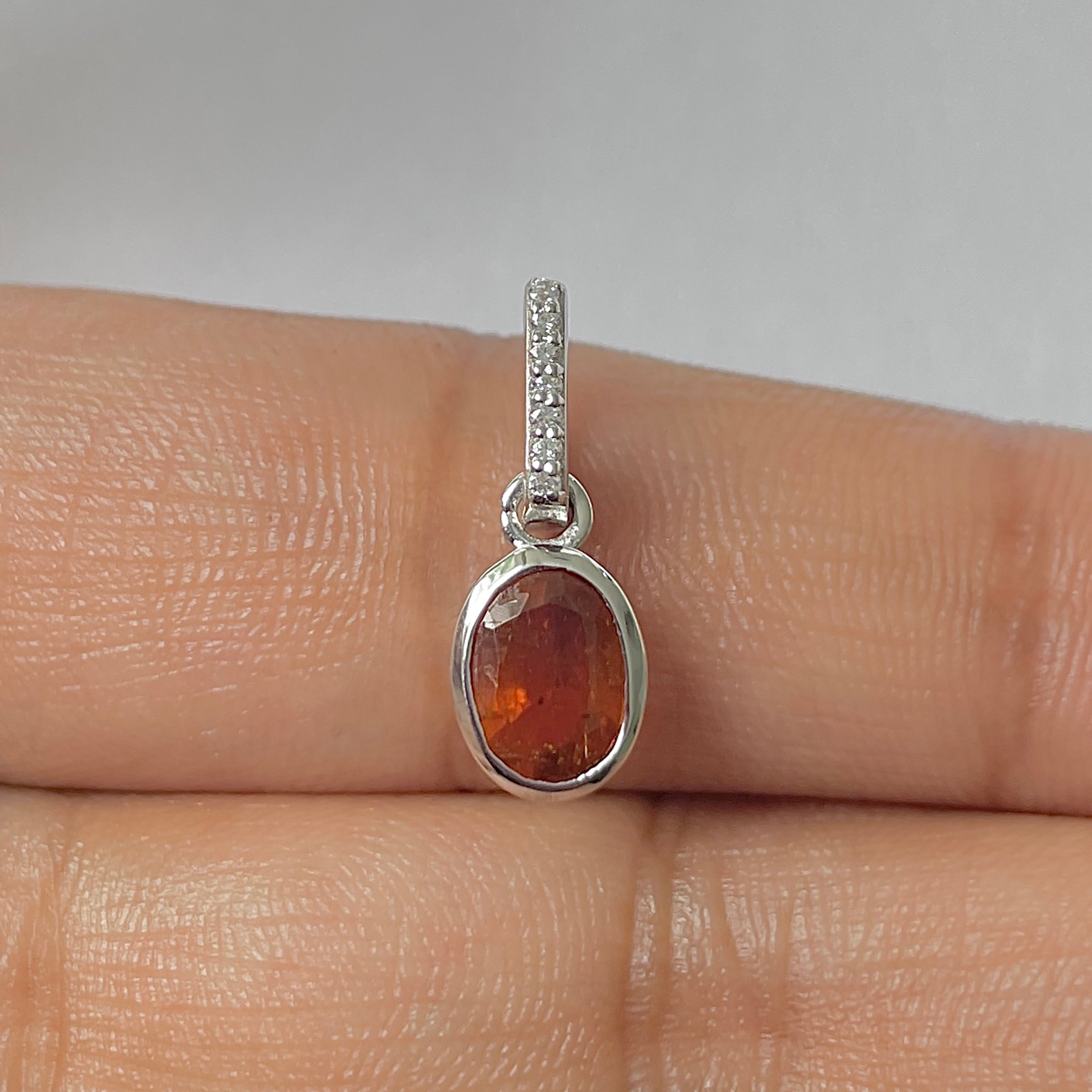 Kyanite Orange Pendant-(KYN-RDP-792-O)