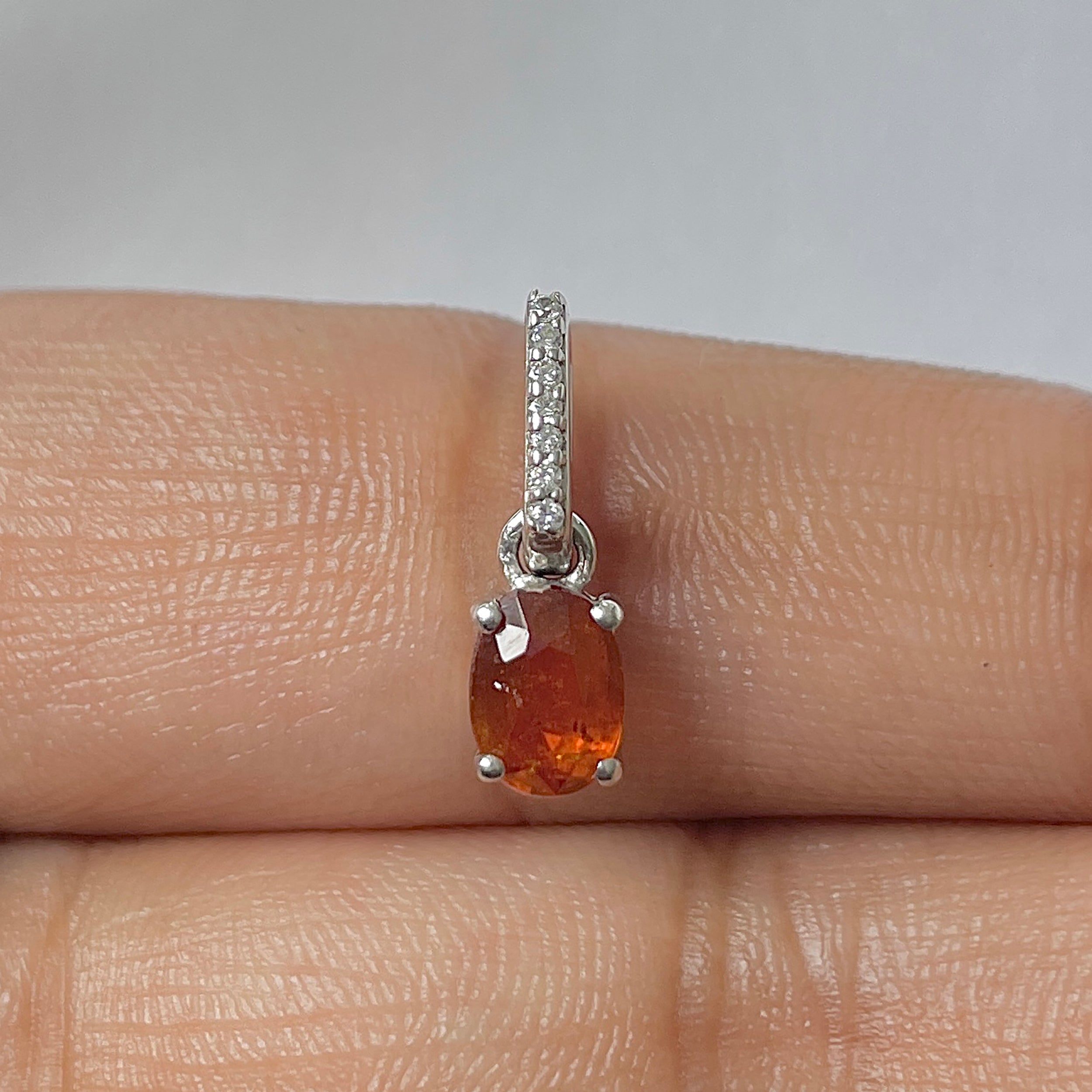 Kyanite Orange Pendant-(KYN-RDP-915-O)