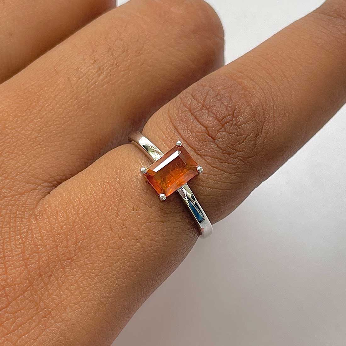 Kyanite Orange Ring-(KYN-RDR-241-O.)