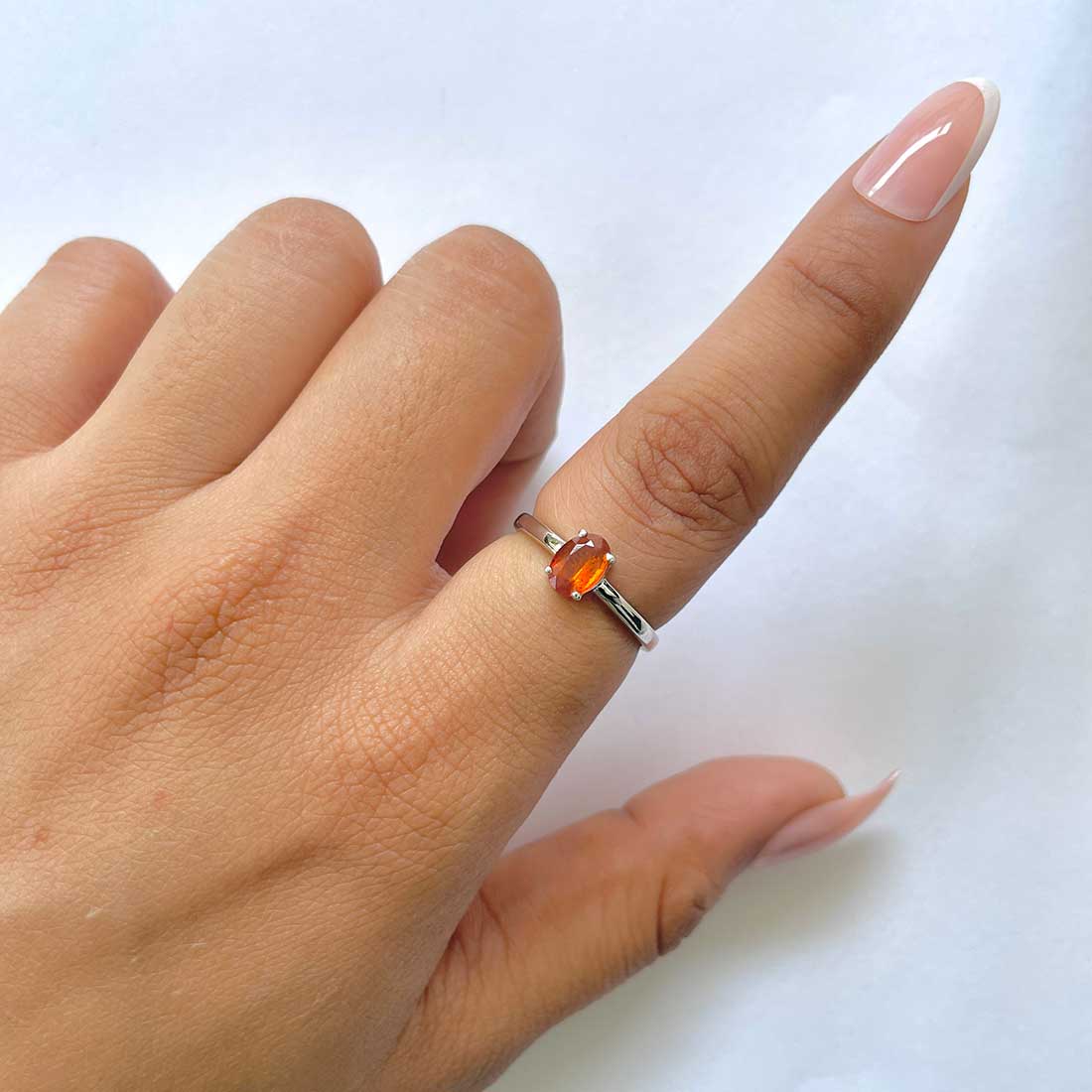 Kyanite Orange Ring-(KYN-RDR-242-O.)