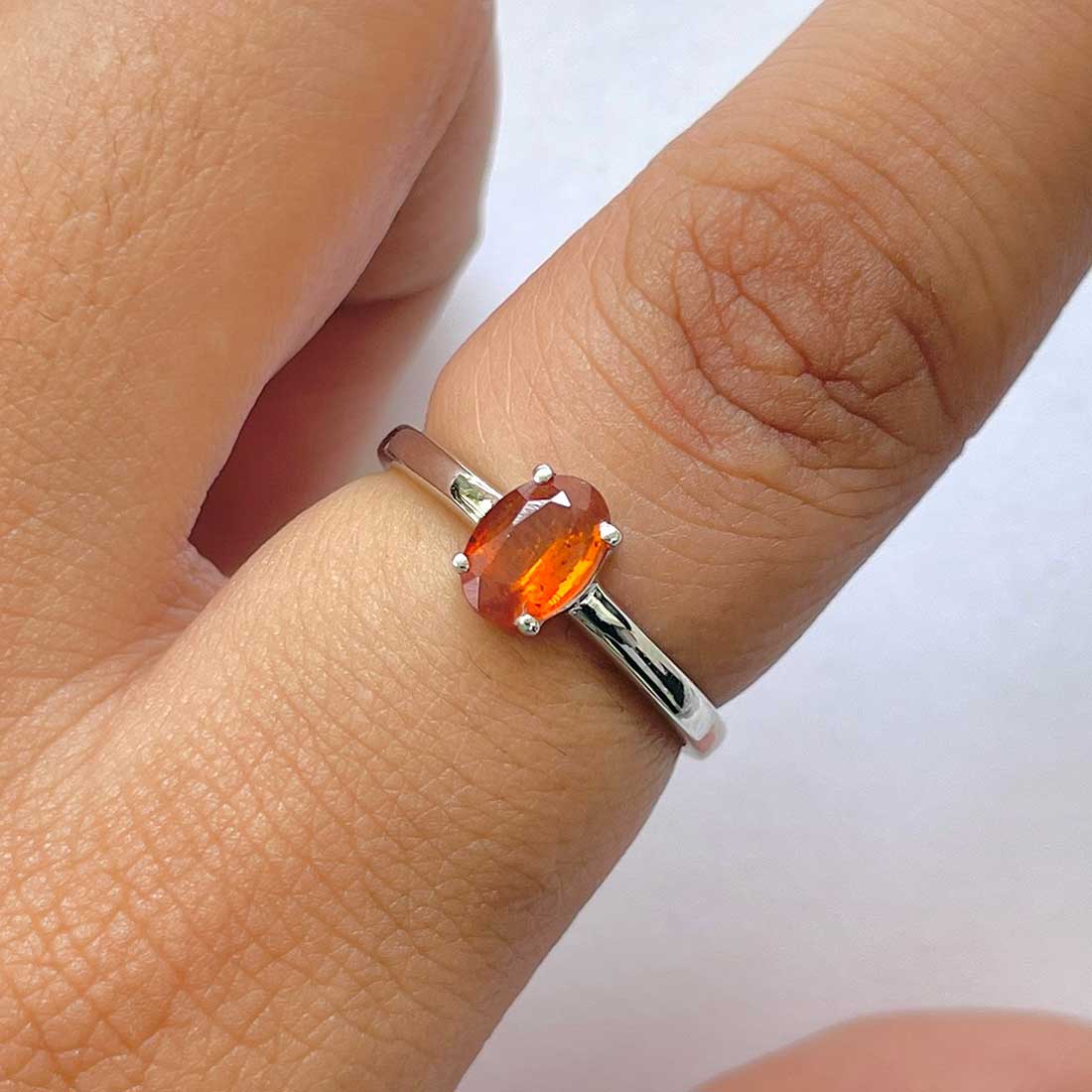 Kyanite Orange Ring-(KYN-RDR-242-O.)