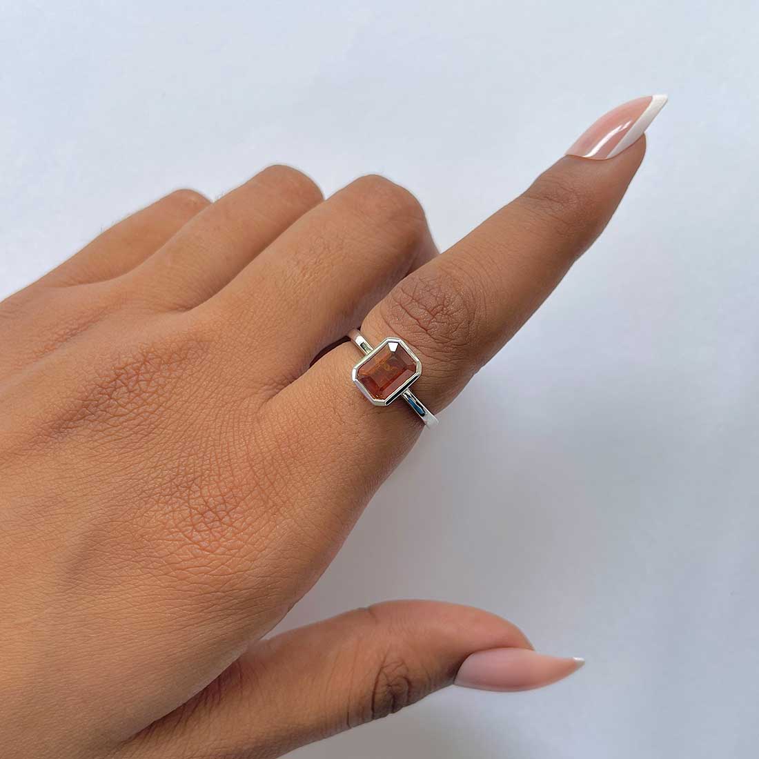 Kyanite Orange Ring-(KYN-RDR-246-O.)