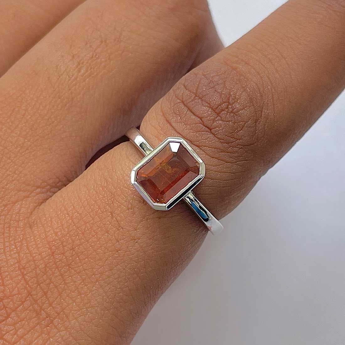 Kyanite Orange Ring-(KYN-RDR-246-O.)