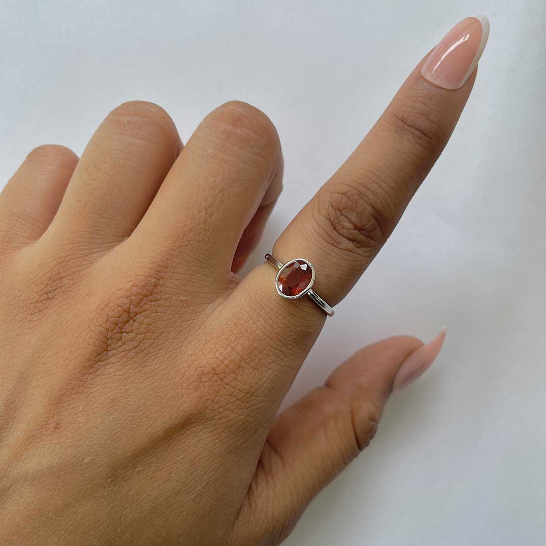 Kyanite Orange Ring-(KYN-RDR-248-O.)