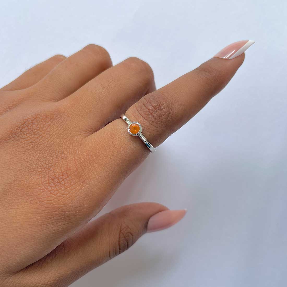 Kyanite Orange Ring-(KYN-RDR-3229-O.)