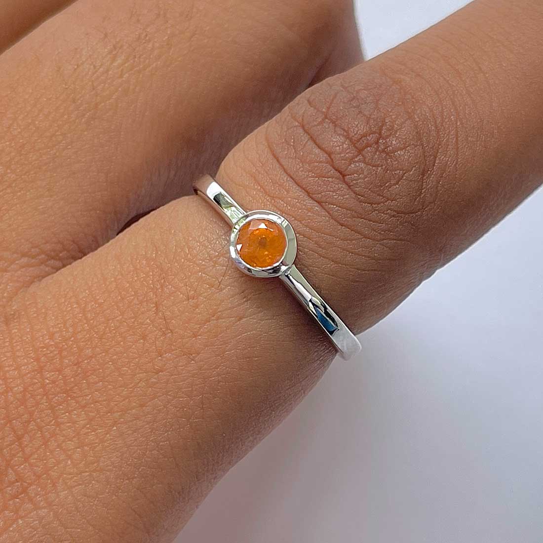Kyanite Orange Ring-(KYN-RDR-3229-O.)
