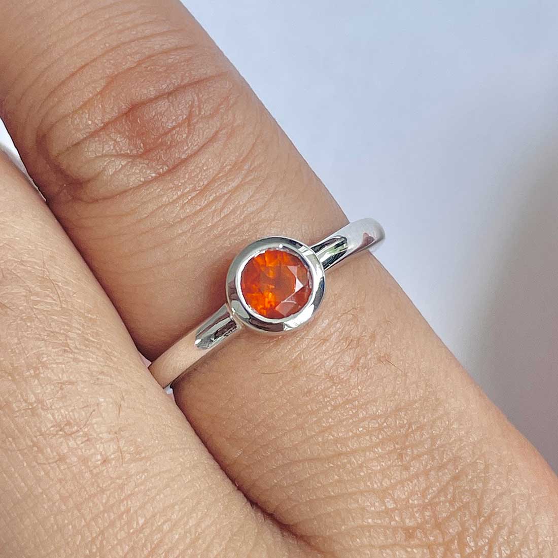 Kyanite Orange Ring-(KYN-RDR-4029-O.)