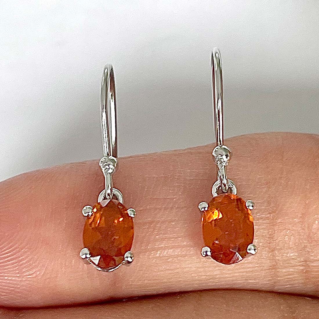 Kyanite Orange Earring-(KYN-RDE-670-O)