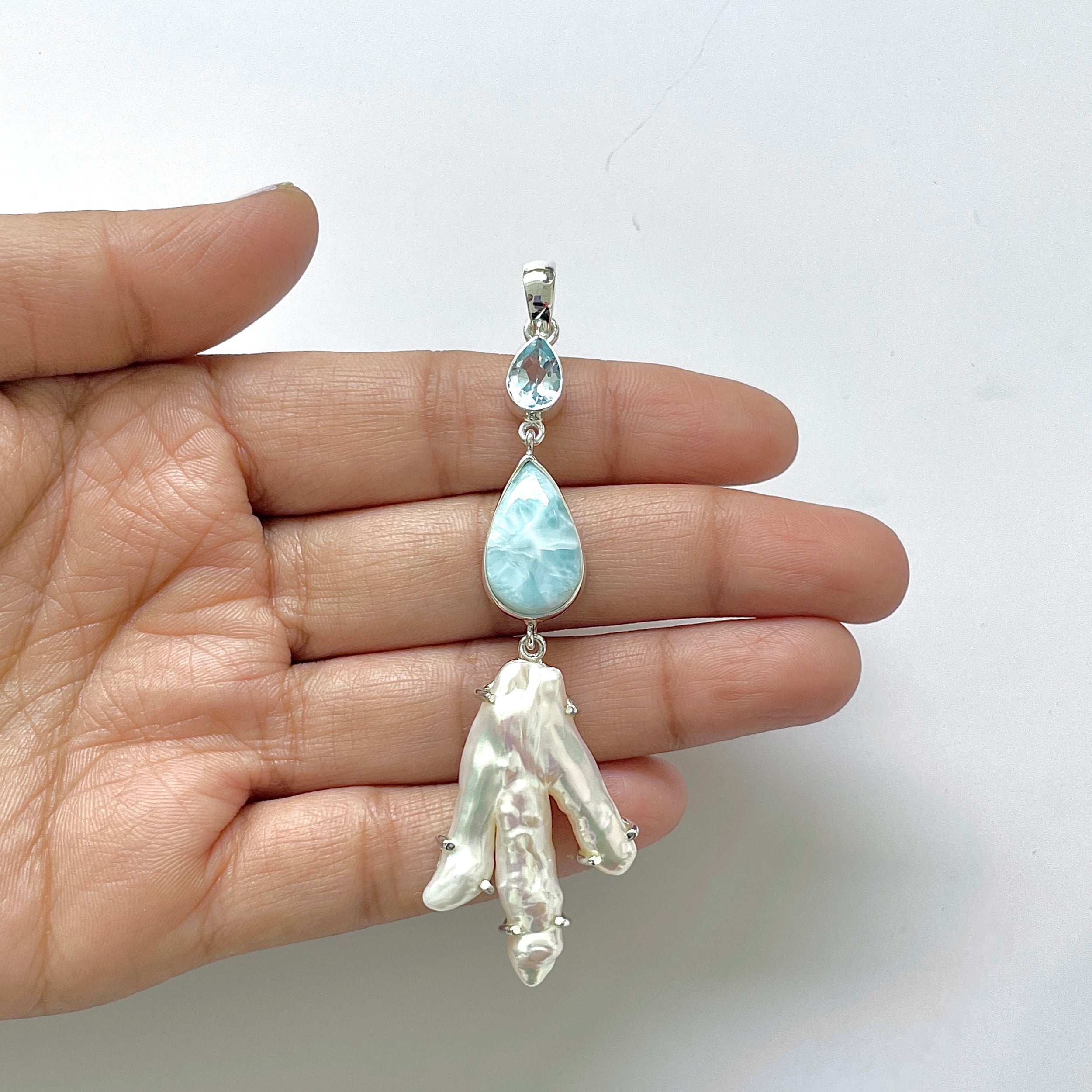 Larimar Pendant-(LAR-1-102)