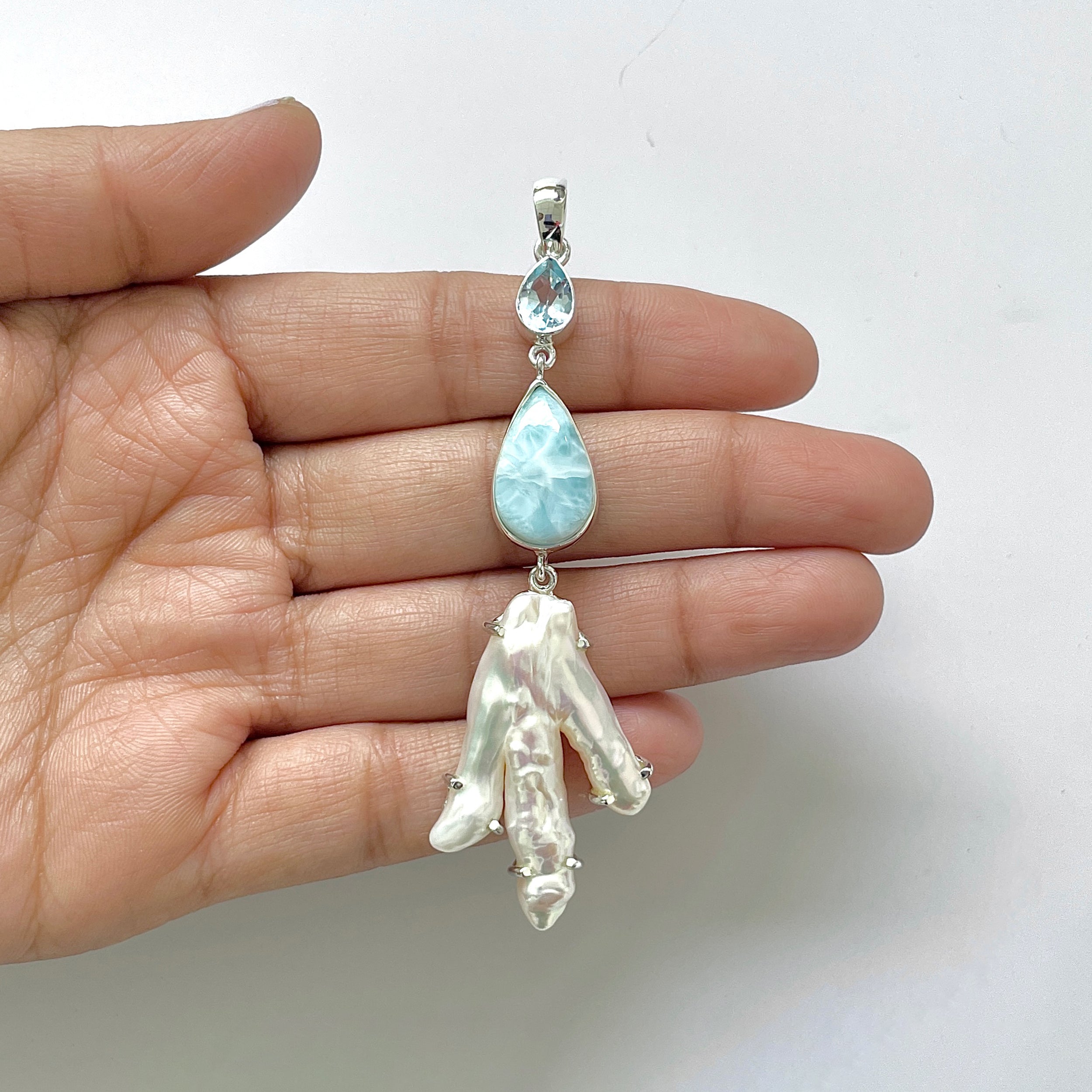 Larimar Pendant-(LAR-1-102)