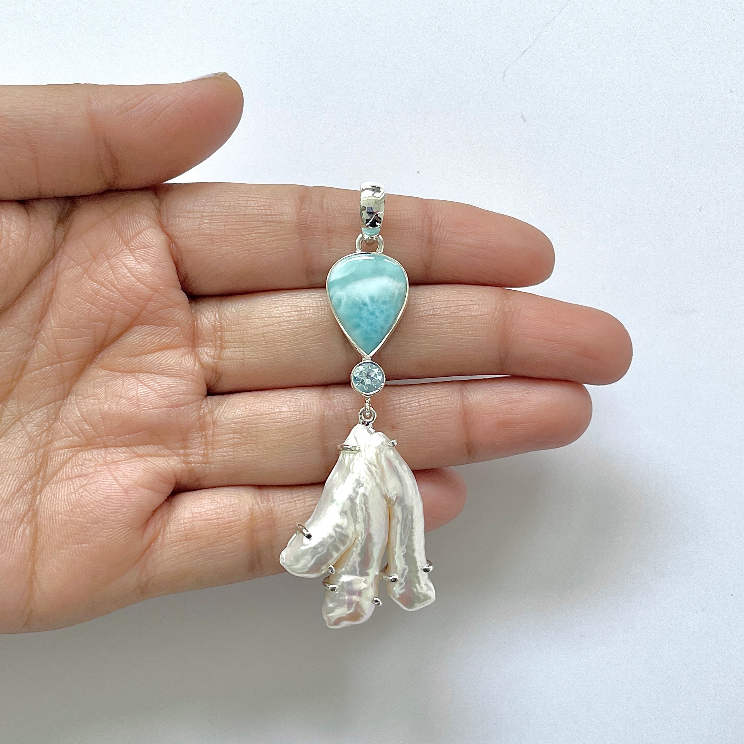Larimar Pendant-(LAR-1-113)
