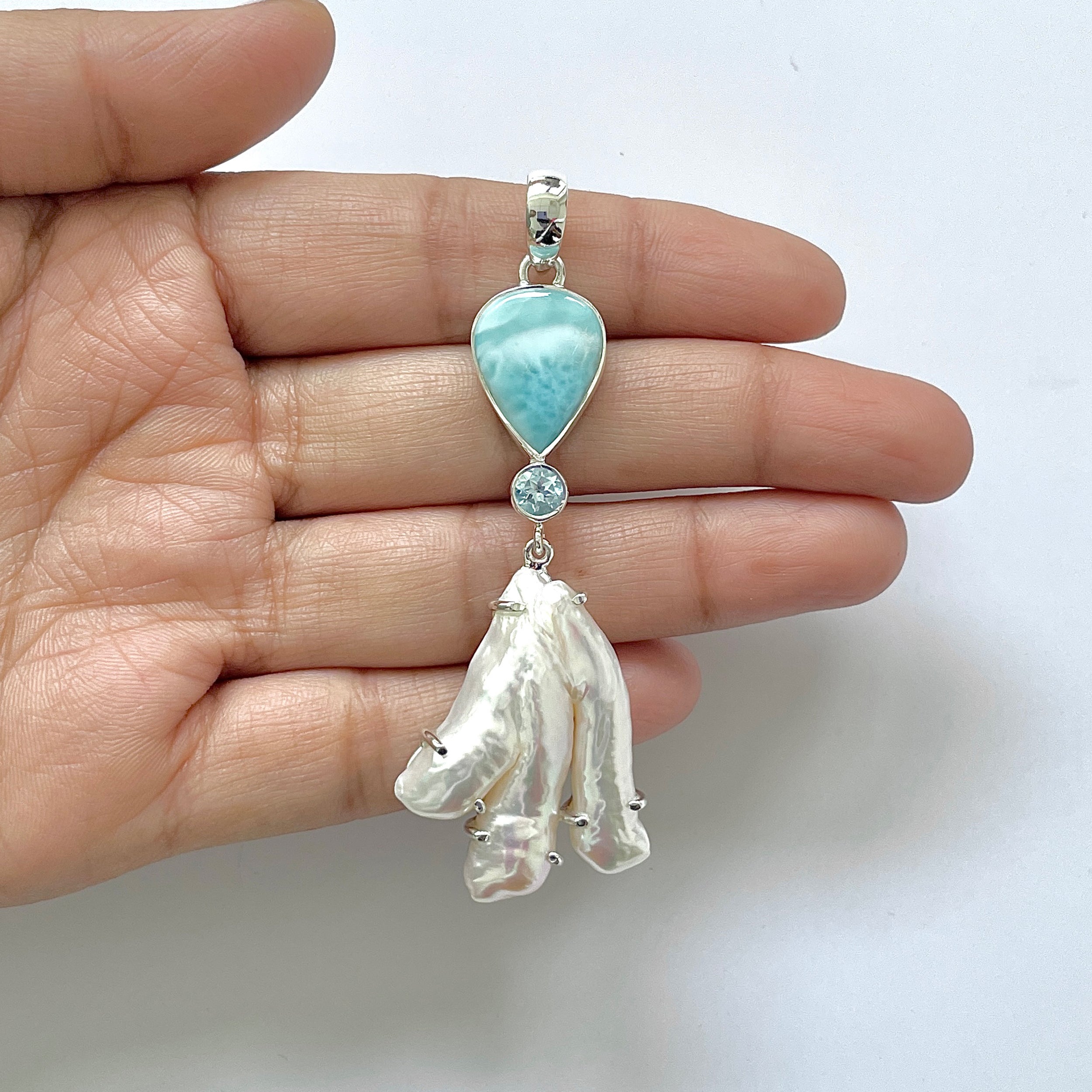Larimar Pendant-(LAR-1-113)