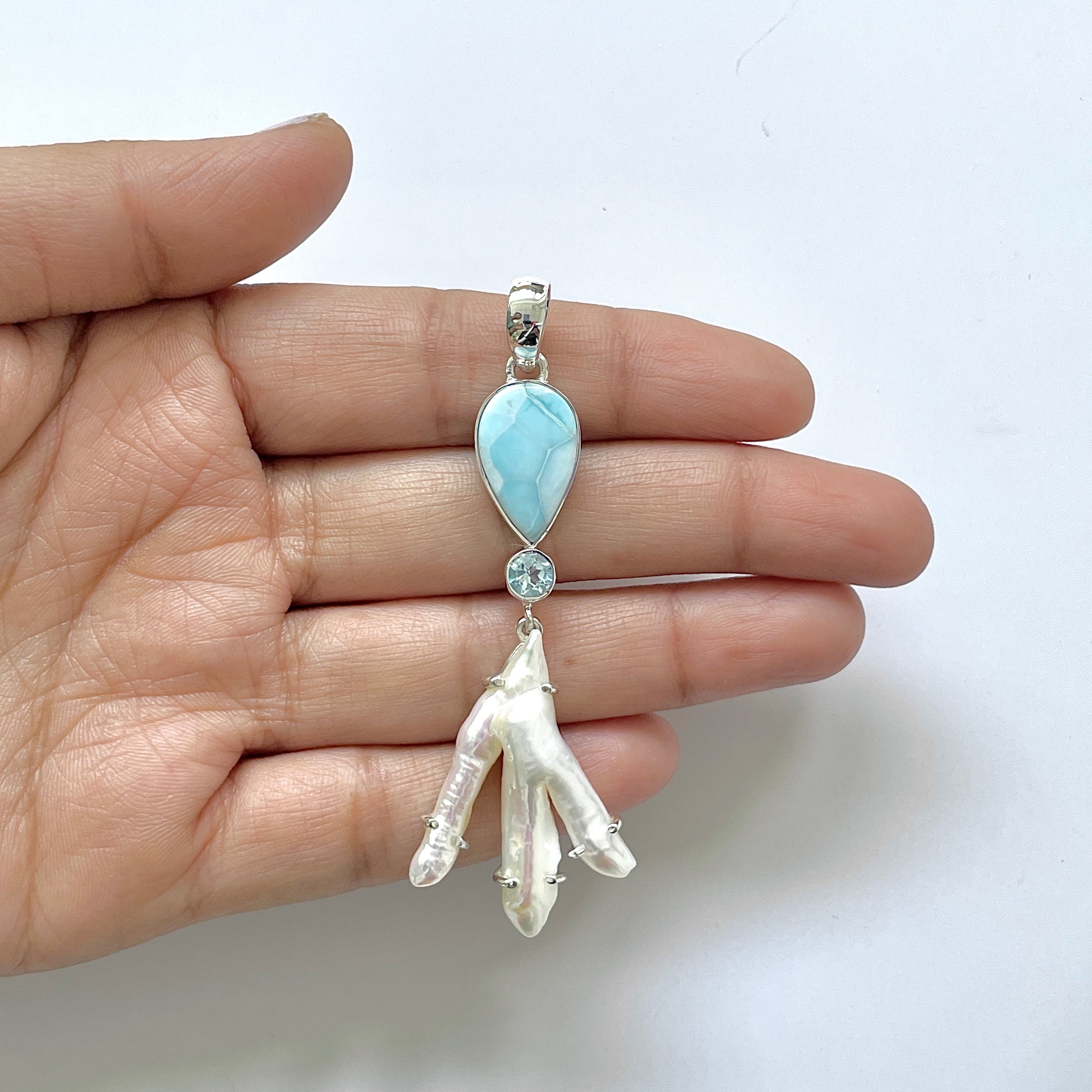 Larimar Pendant-(LAR-1-114)