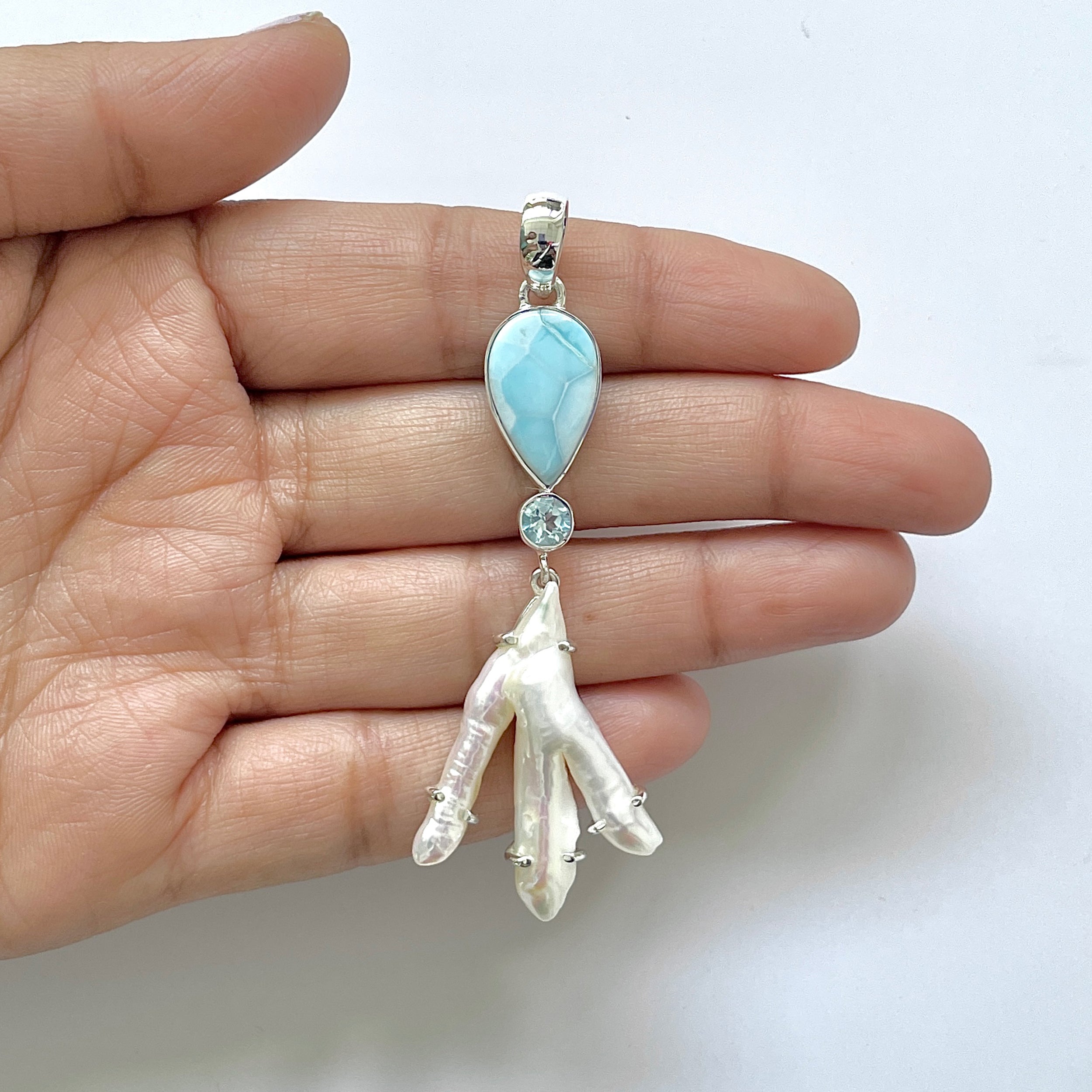 Larimar Pendant-(LAR-1-114)