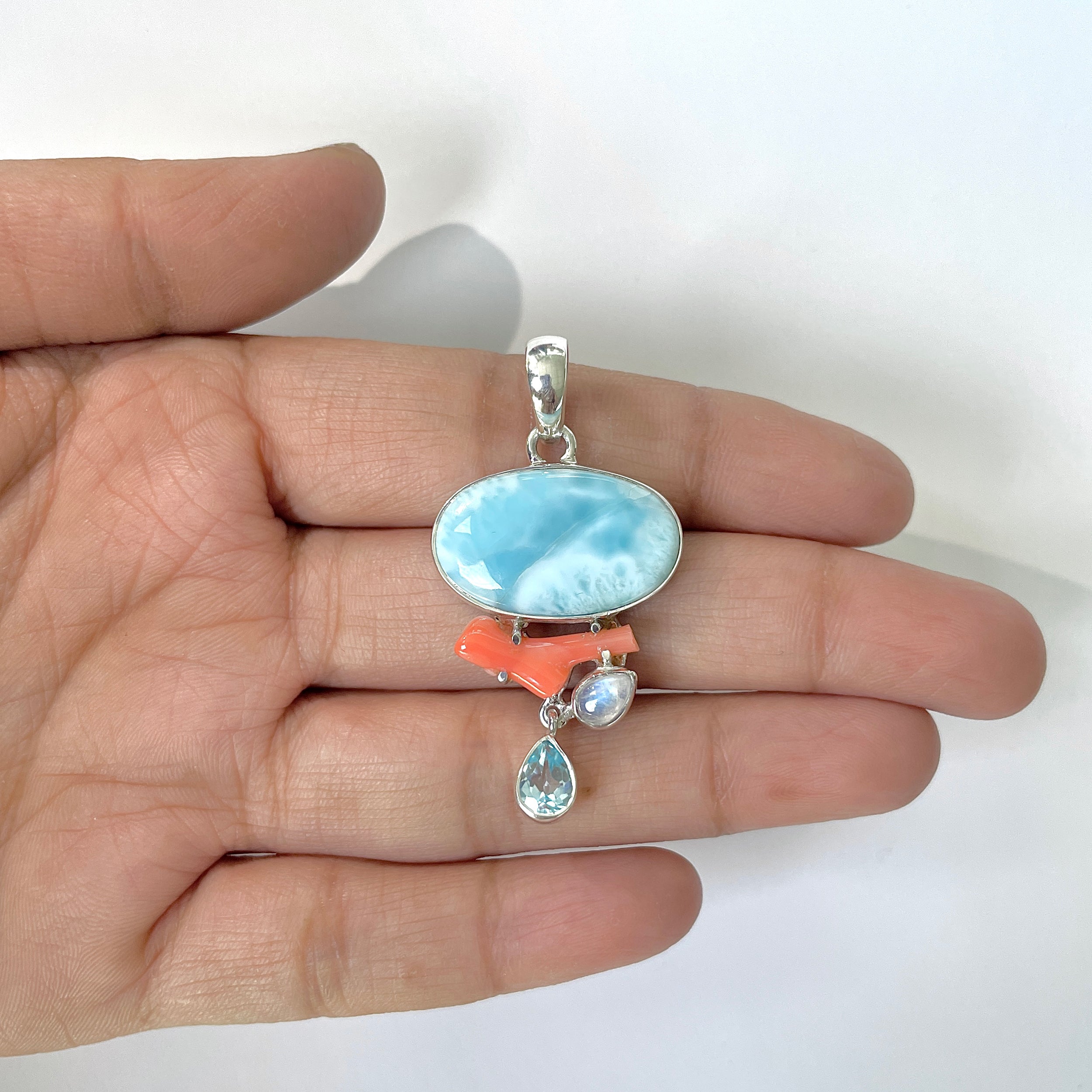 Larimar Pendant-(LAR-1-119)