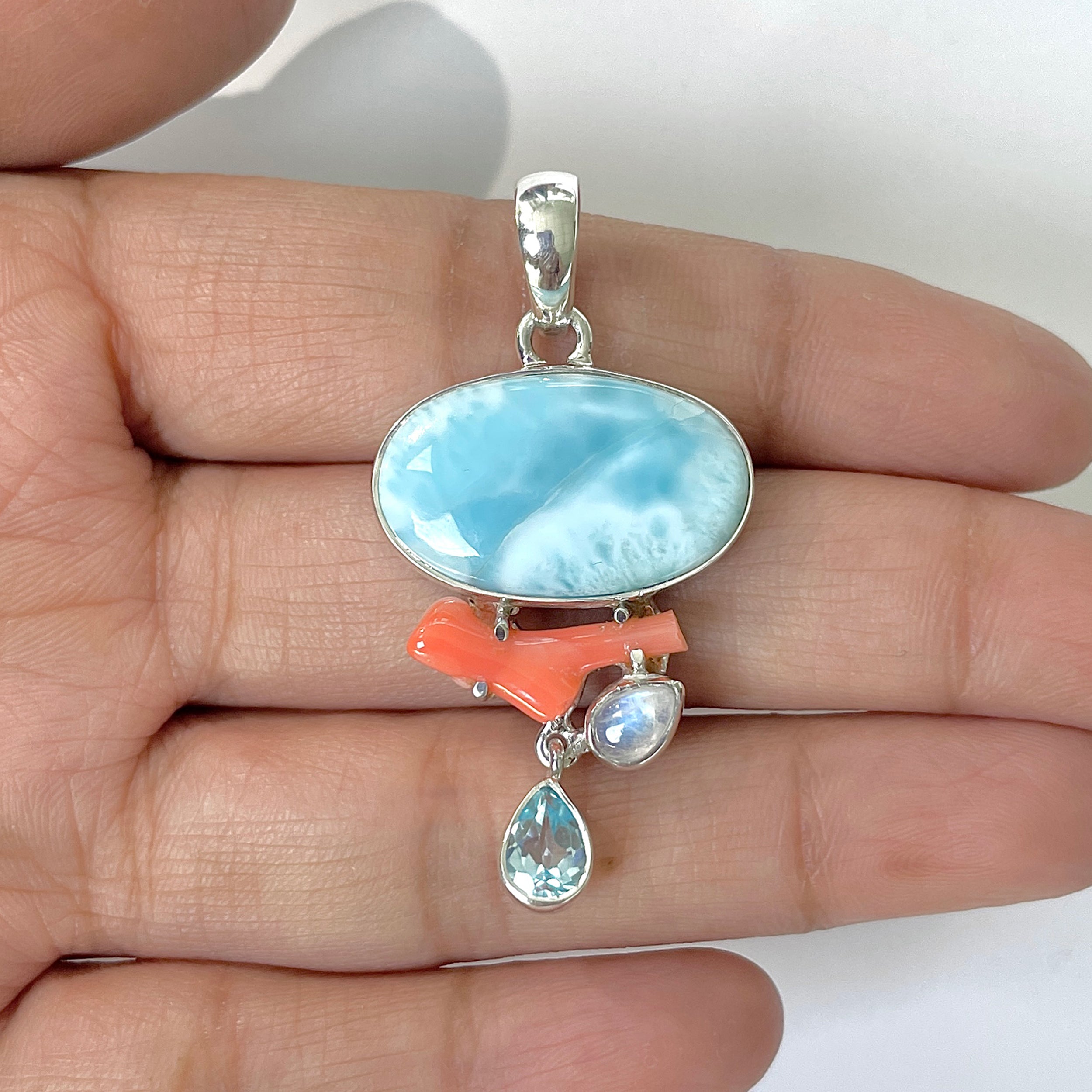 Larimar Pendant-(LAR-1-119)