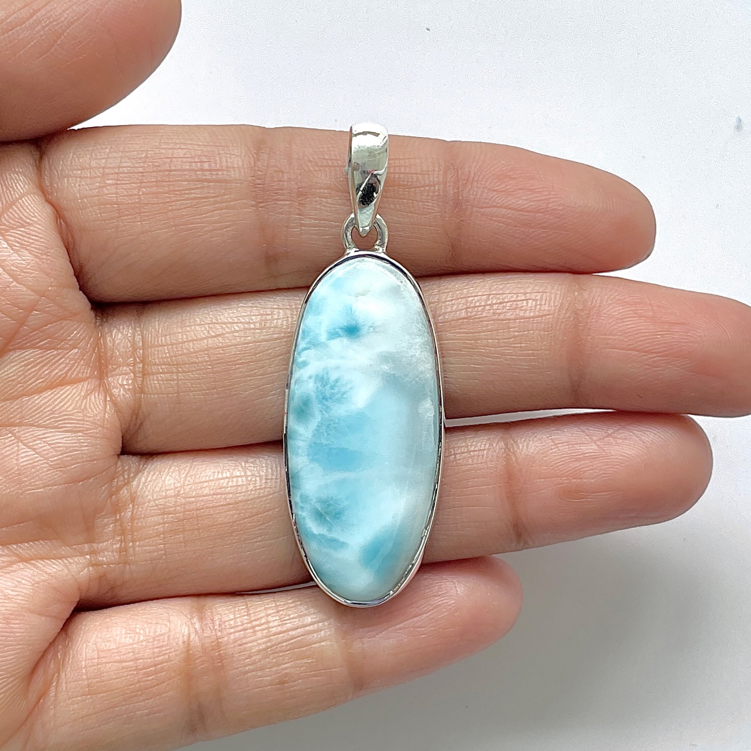 Larimar Pendant-(LAR-1-124)
