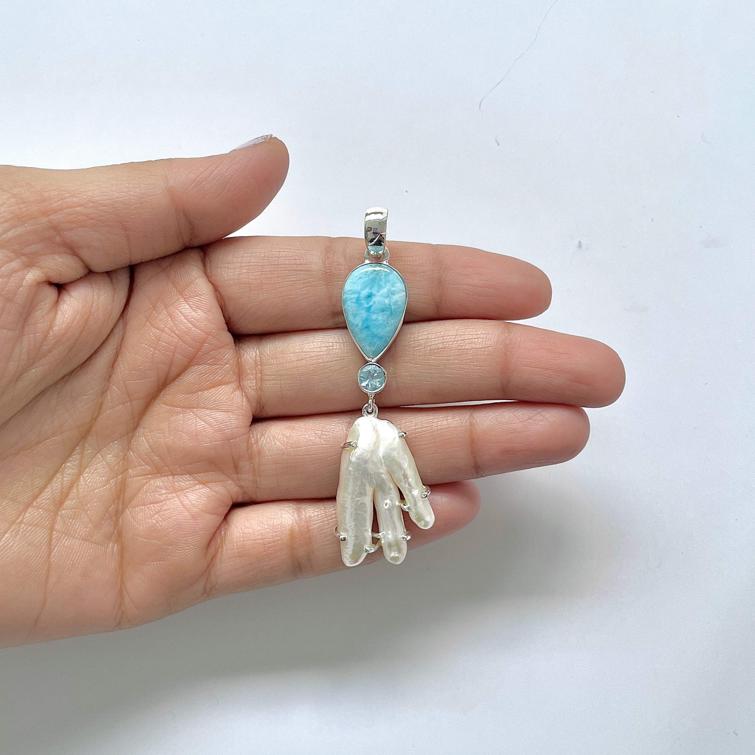 Larimar Pendant-(LAR-1-125)