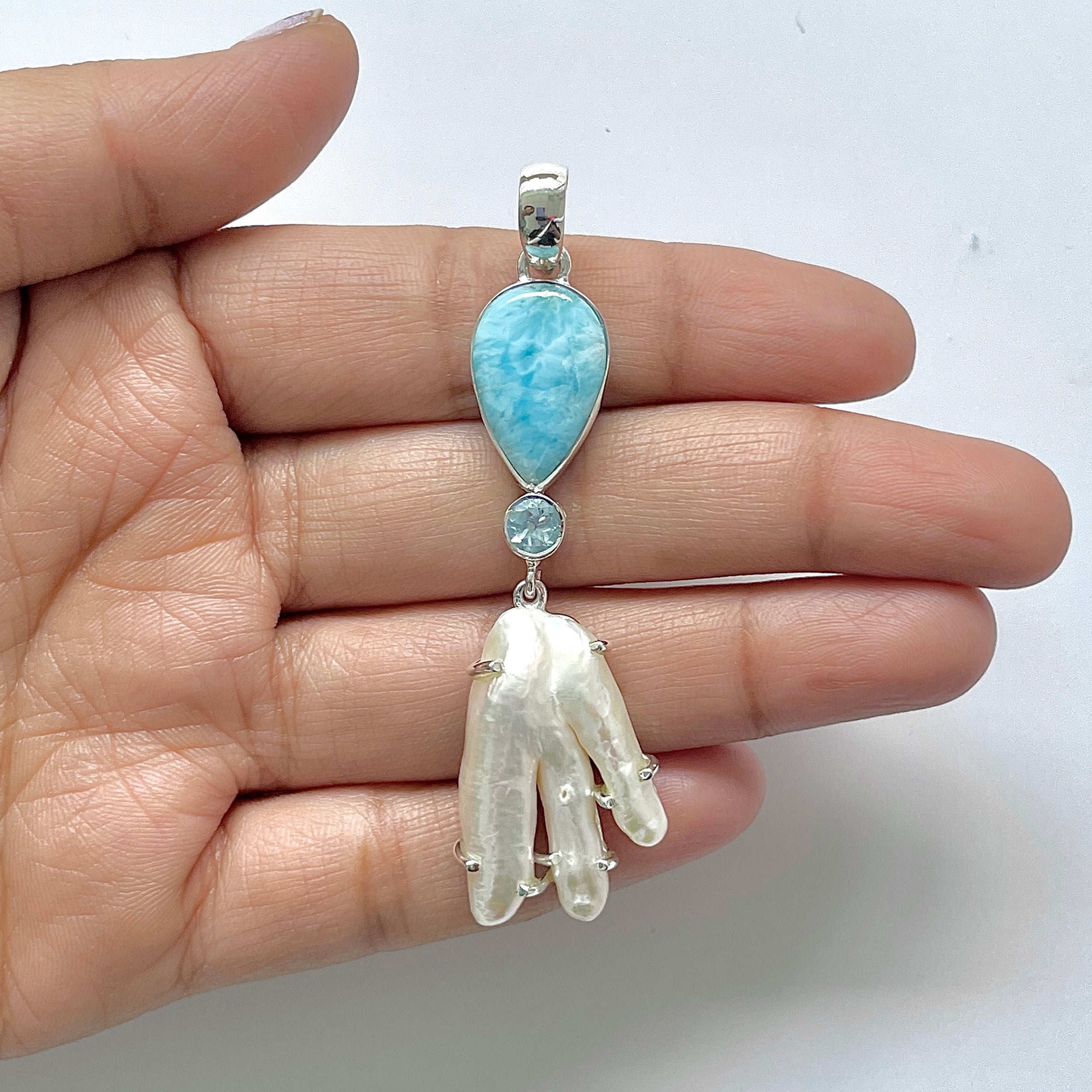 Larimar Pendant-(LAR-1-125)