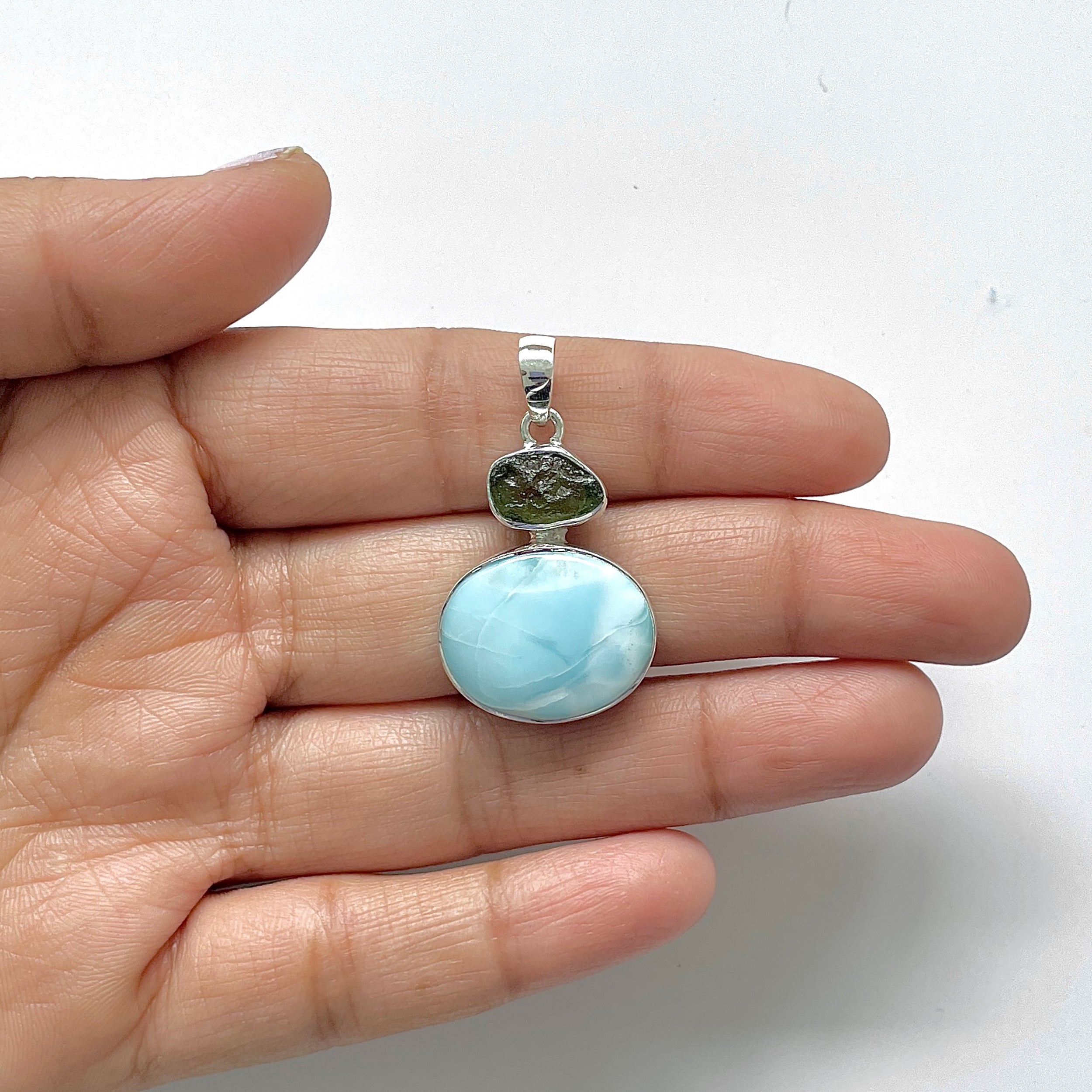 Larimar Pendant-(LAR-1-127)