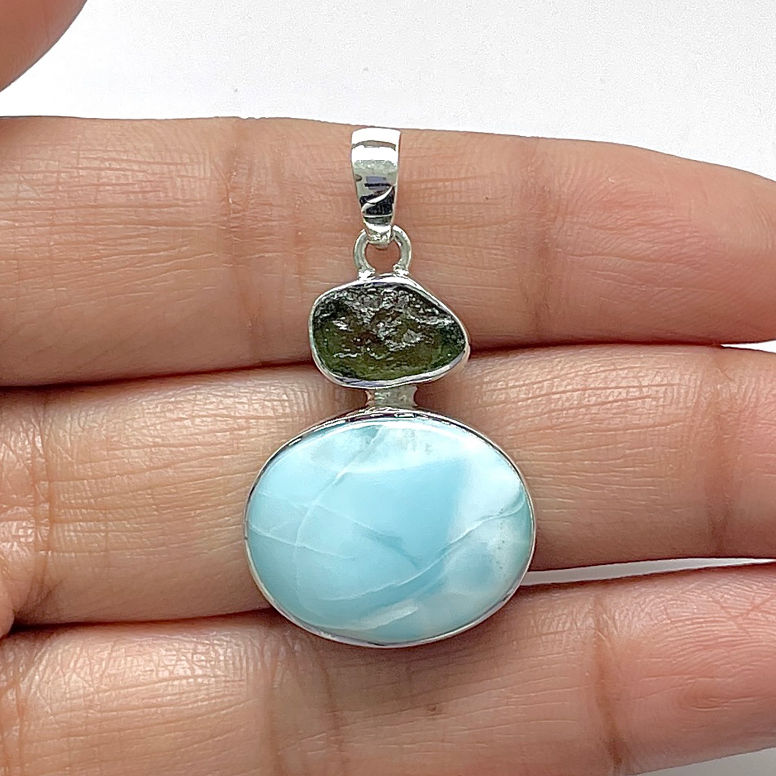 Larimar Pendant-(LAR-1-127)