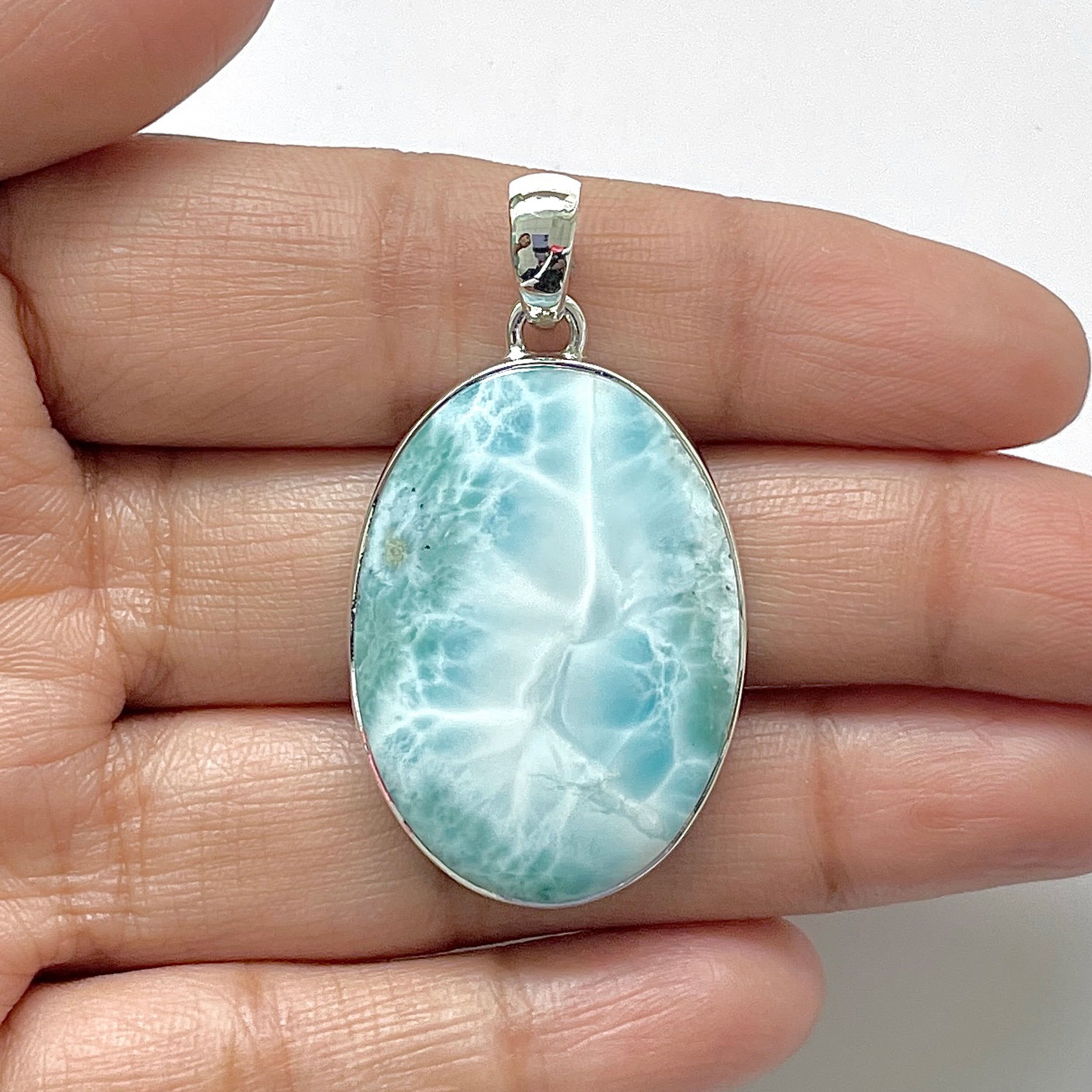 Larimar Pendant-(LAR-1-128)