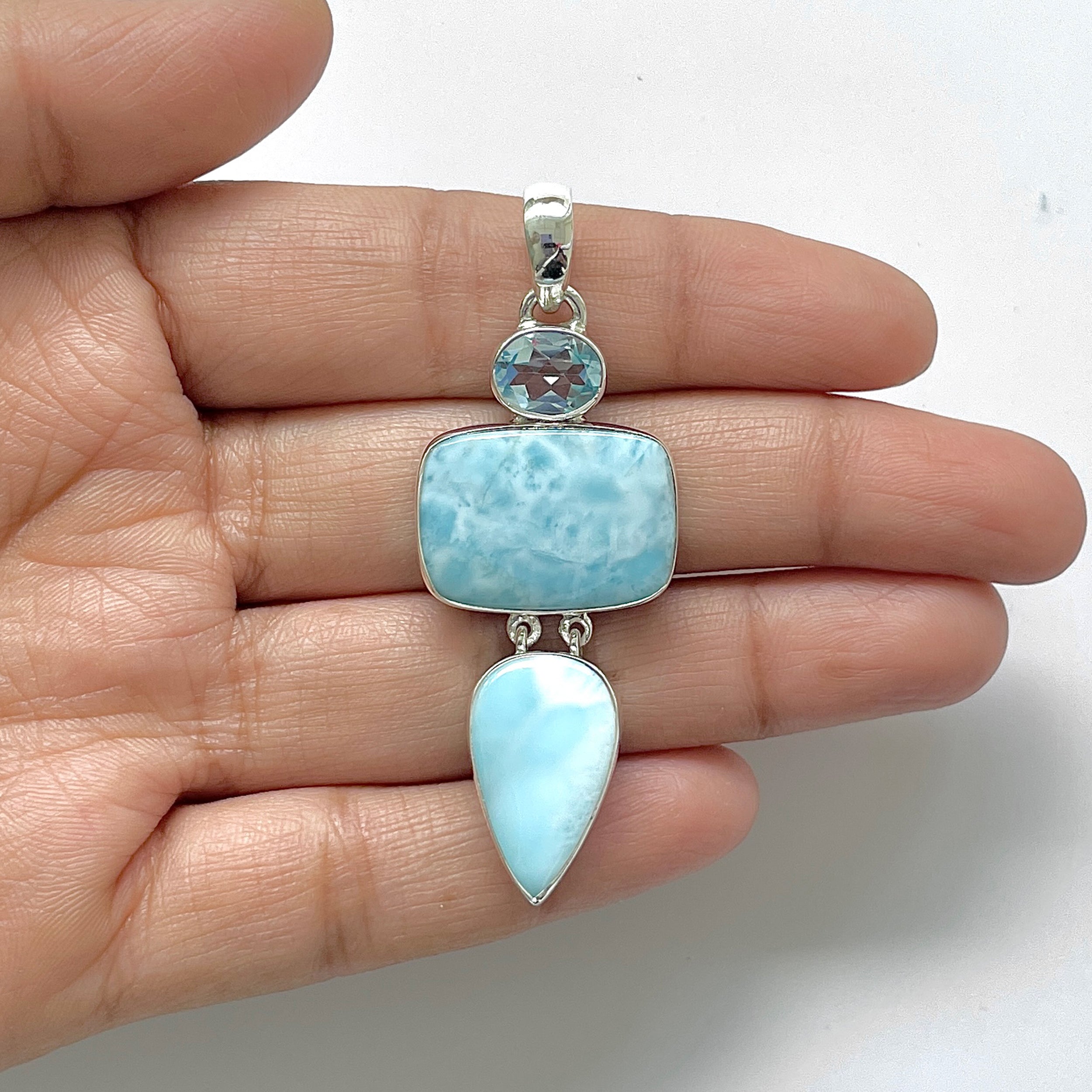 Larimar Pendant-(LAR-1-138)