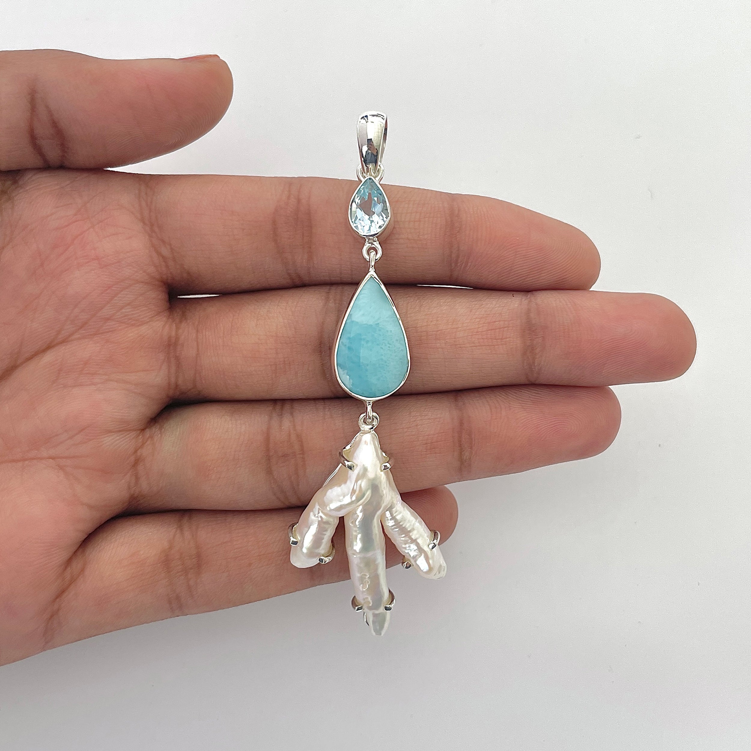 Larimar Pendant-(LAR-1-139)