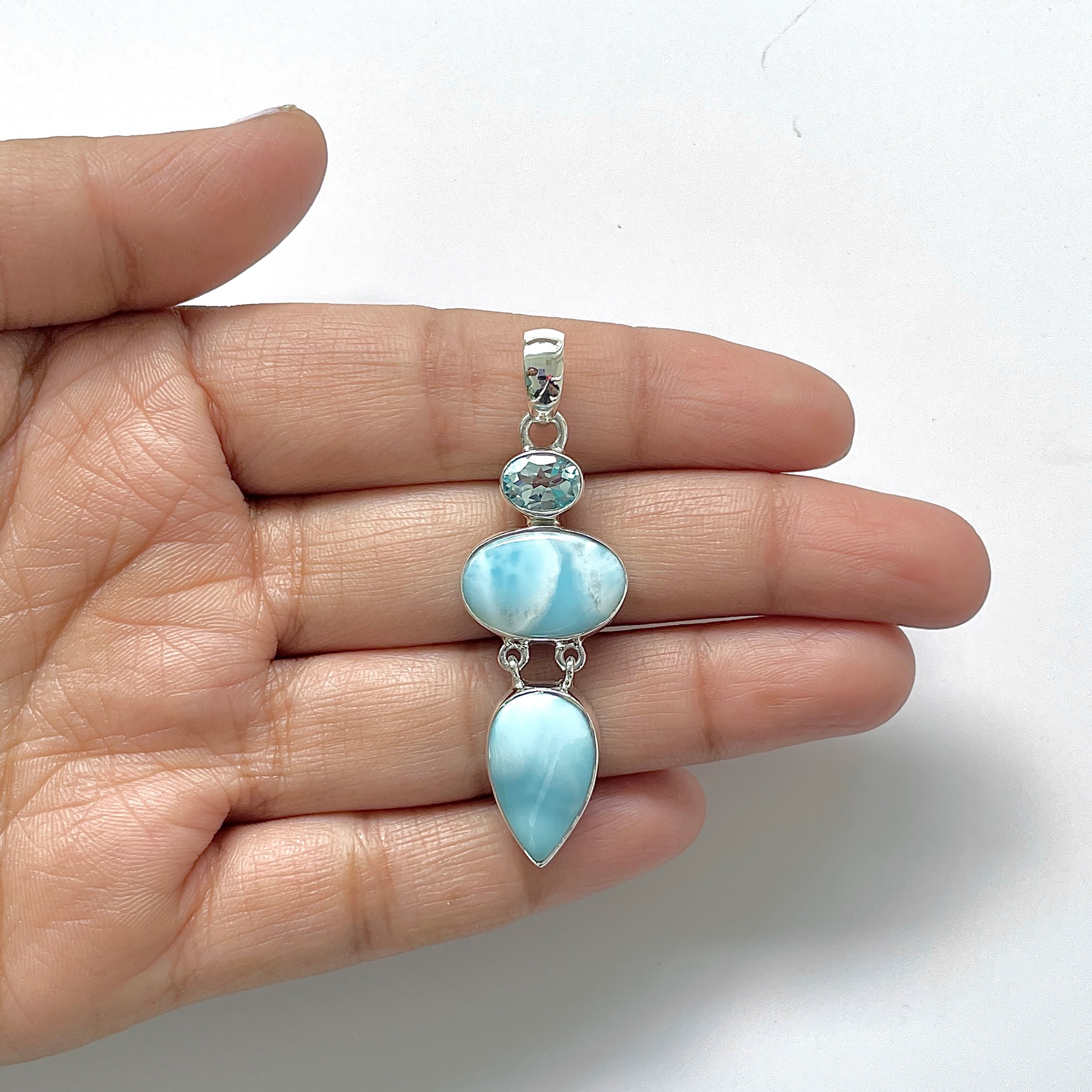 Larimar Pendant-(LAR-1-140)