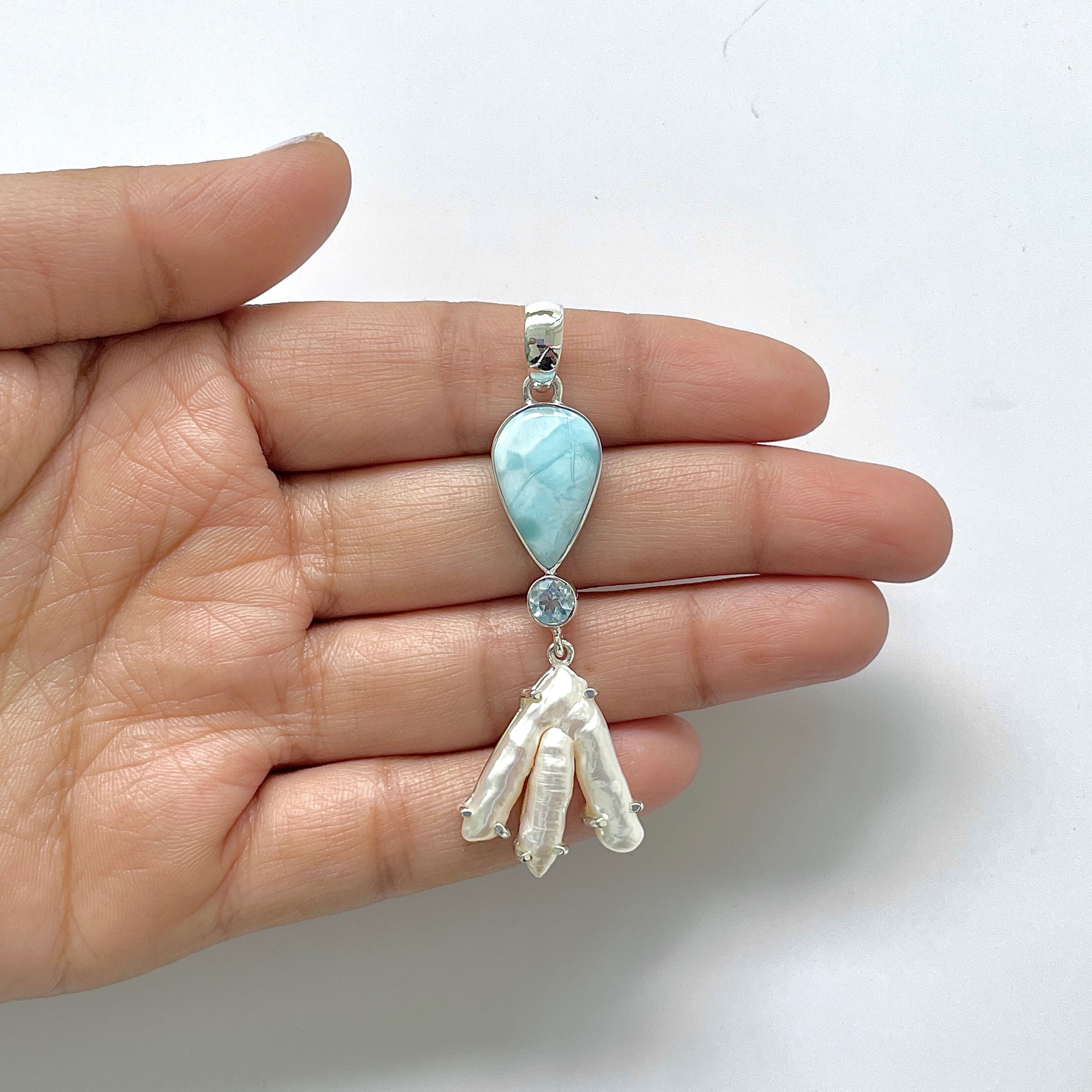 Larimar Pendant-(LAR-1-143)