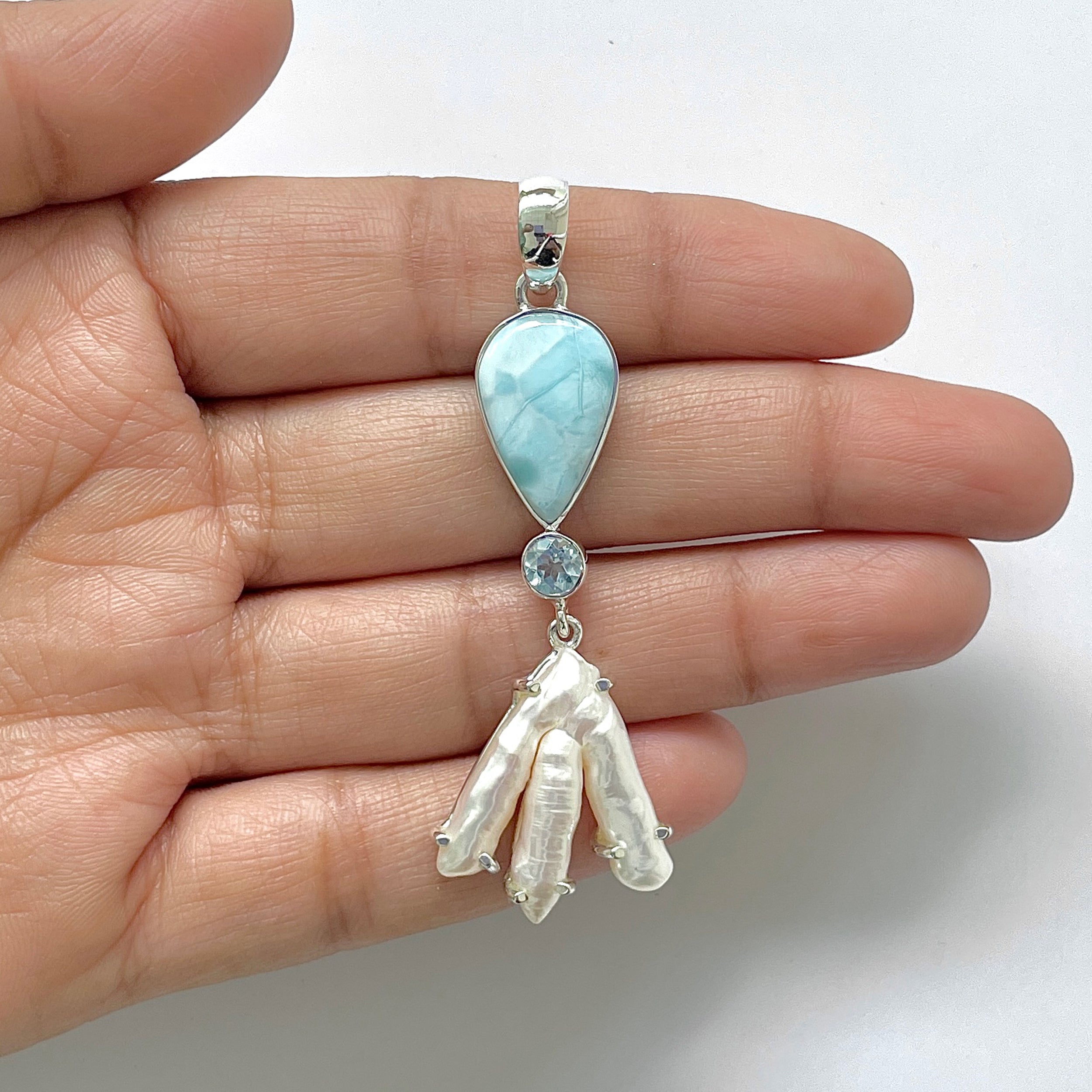 Larimar Pendant-(LAR-1-143)