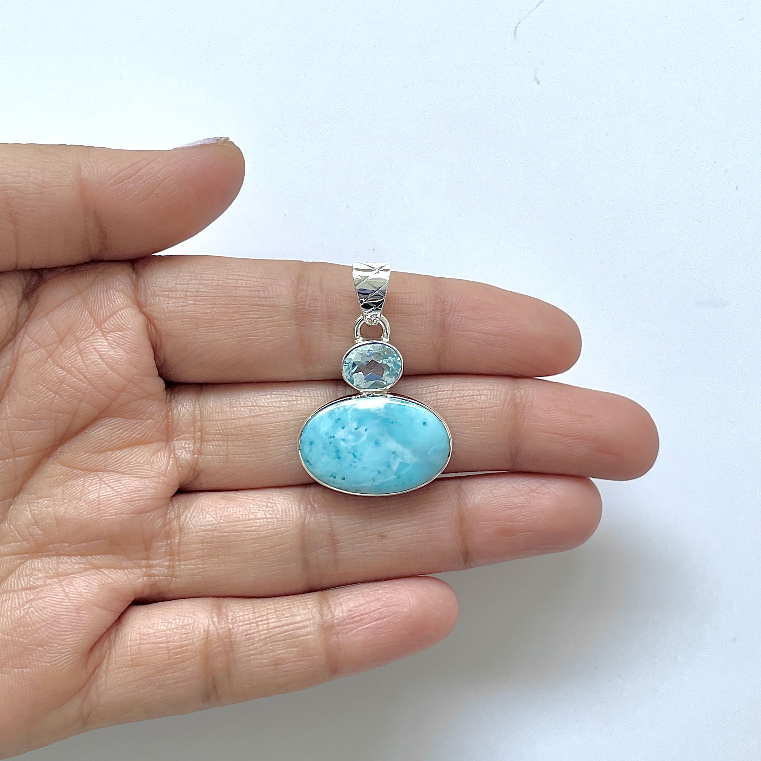 Larimar Pendant-(LAR-1-154)