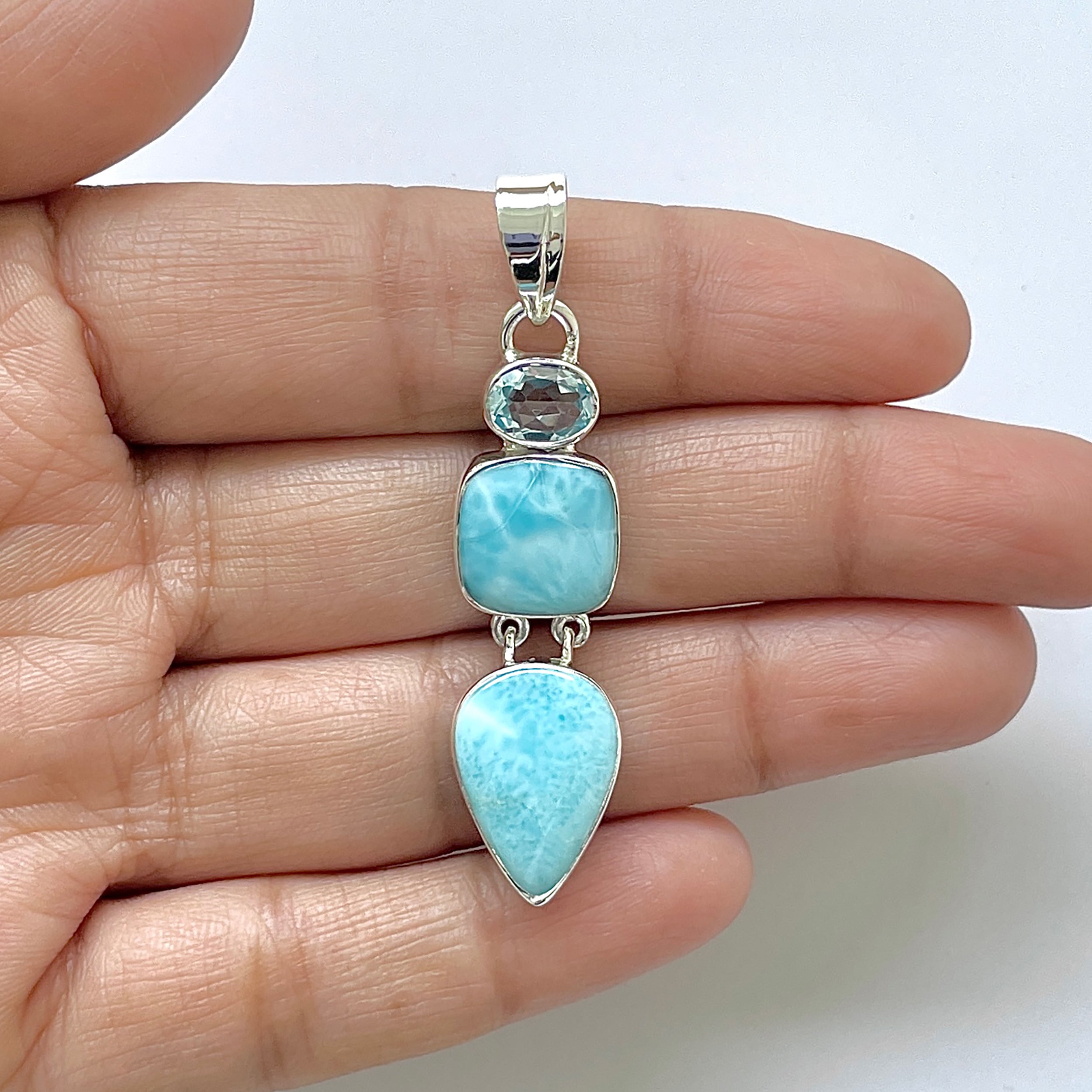 Larimar Pendant-(LAR-1-155)