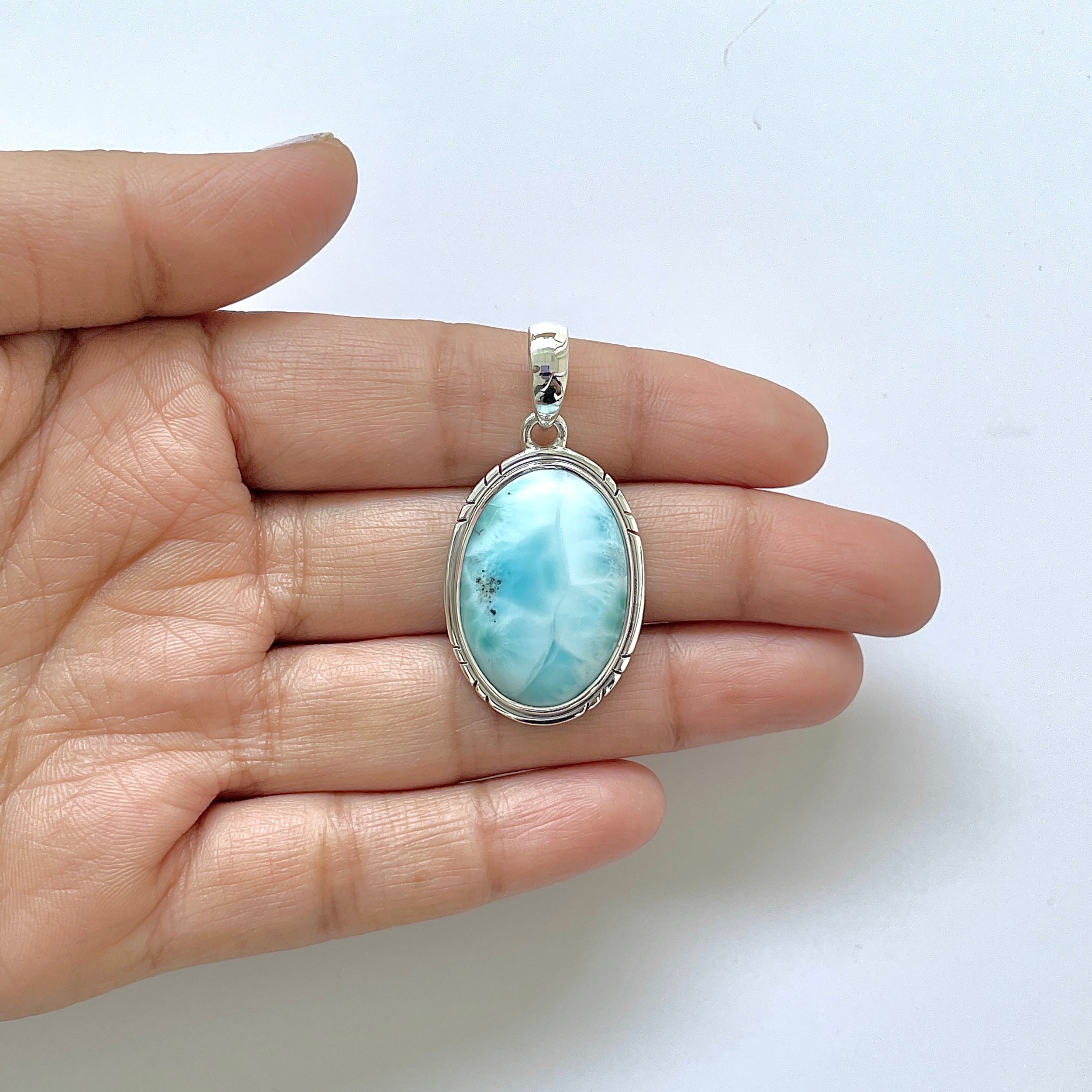Larimar Pendant-(LAR-1-156)