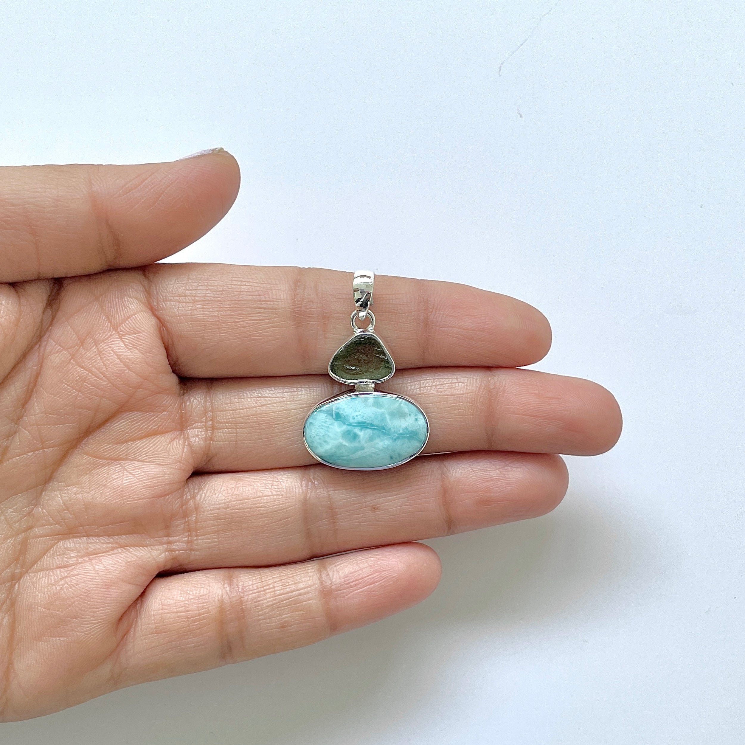 Larimar Pendant-(LAR-1-157)