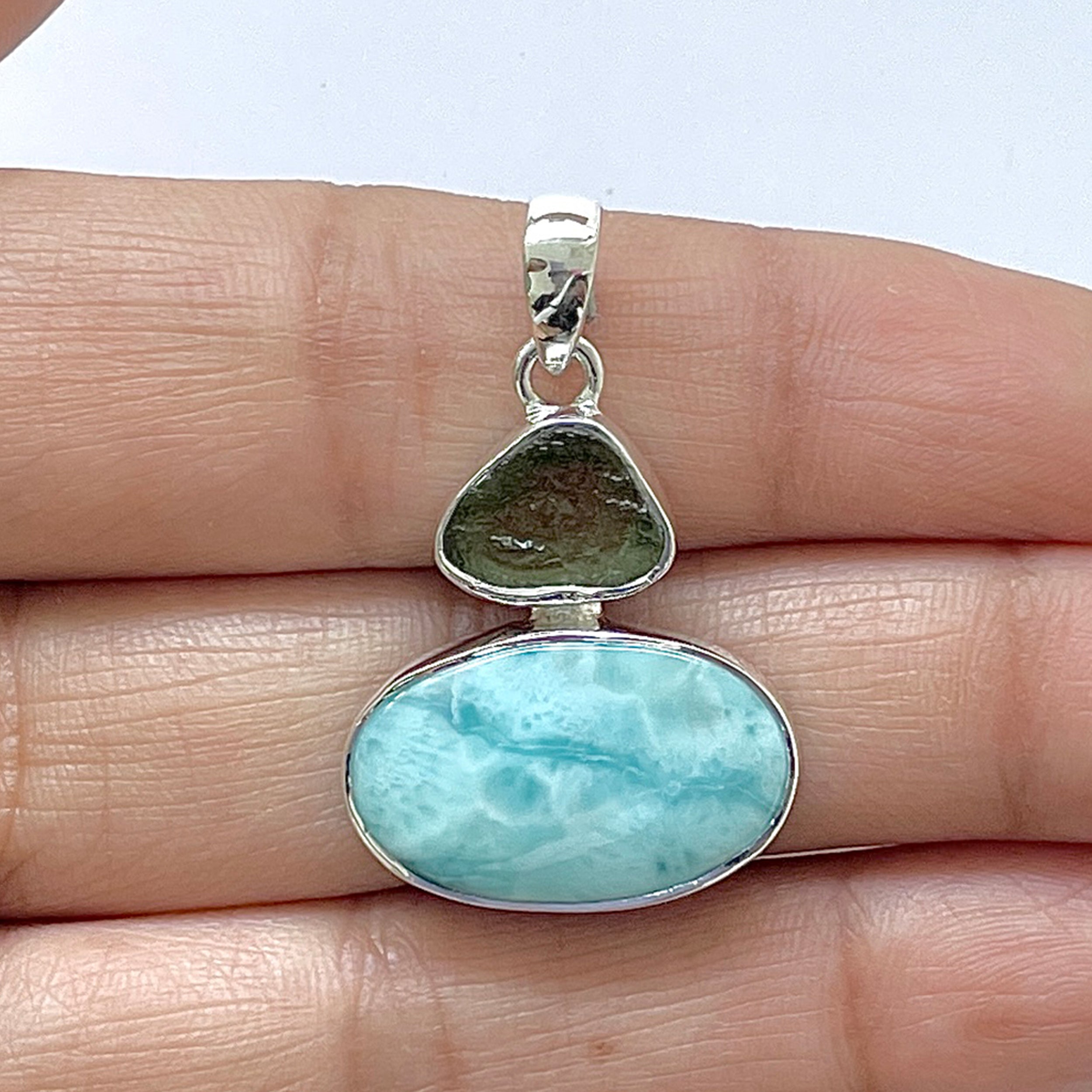 Larimar Pendant-(LAR-1-157)