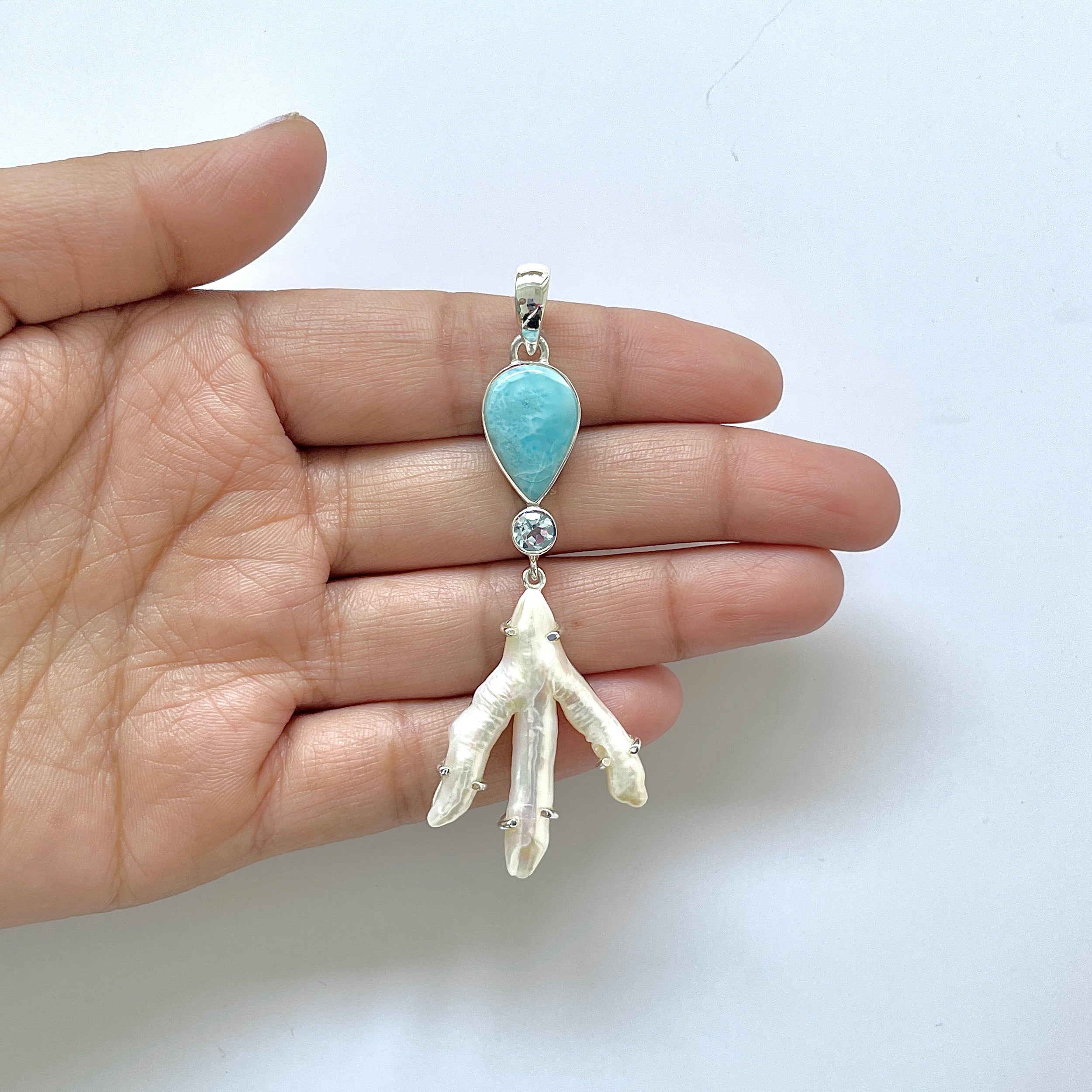 Larimar Pendant-(LAR-1-159)