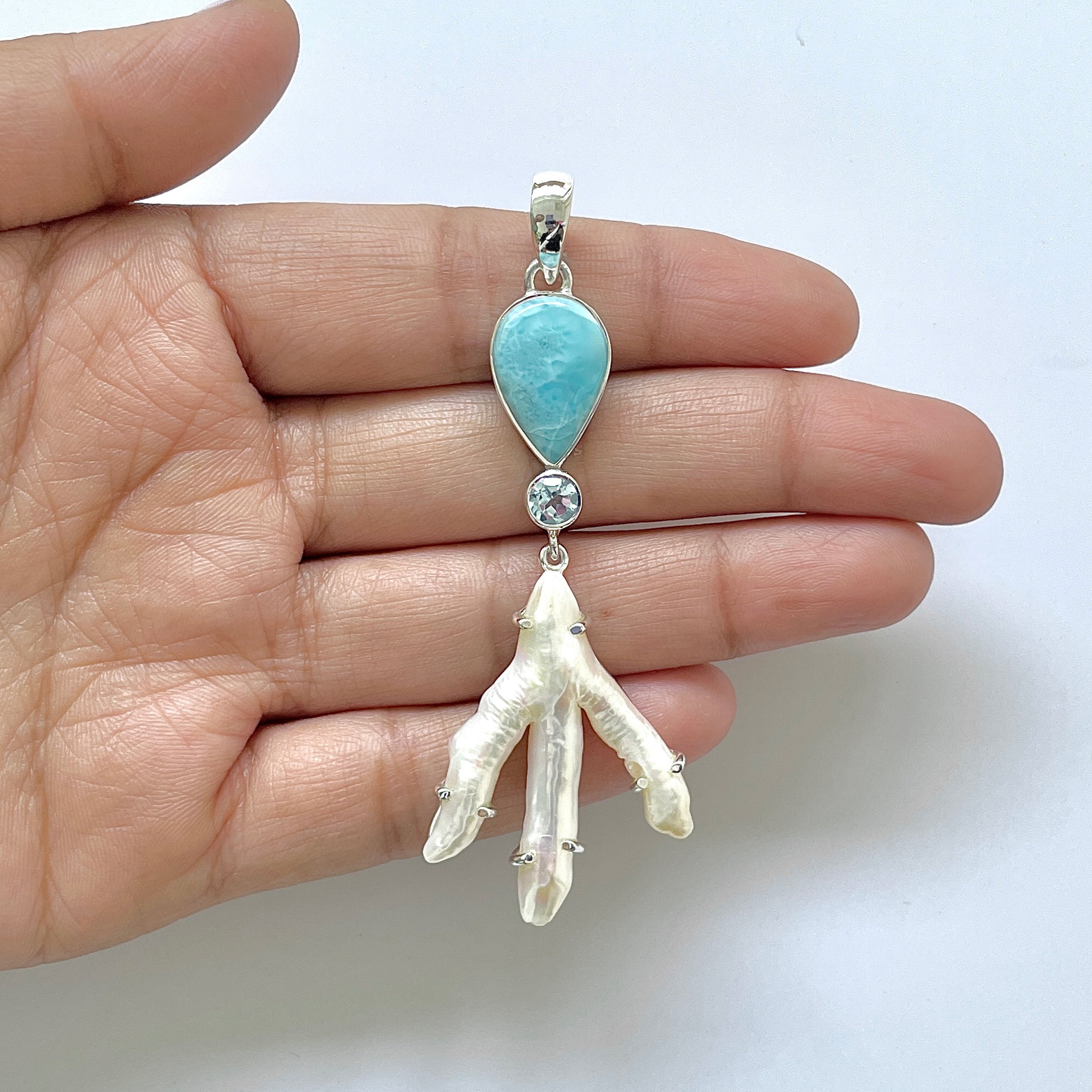 Larimar Pendant-(LAR-1-159)