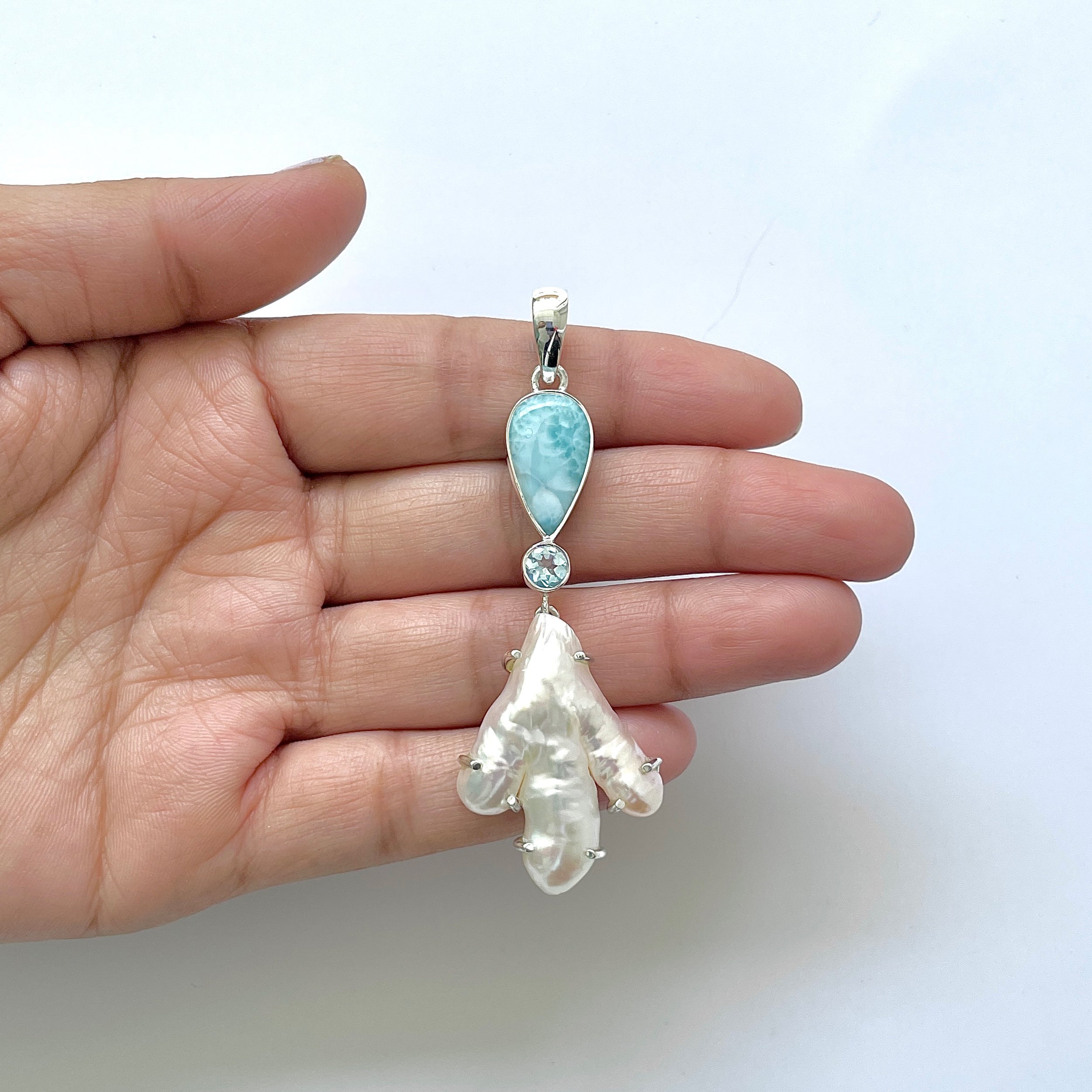 Larimar Pendant-(LAR-1-16)