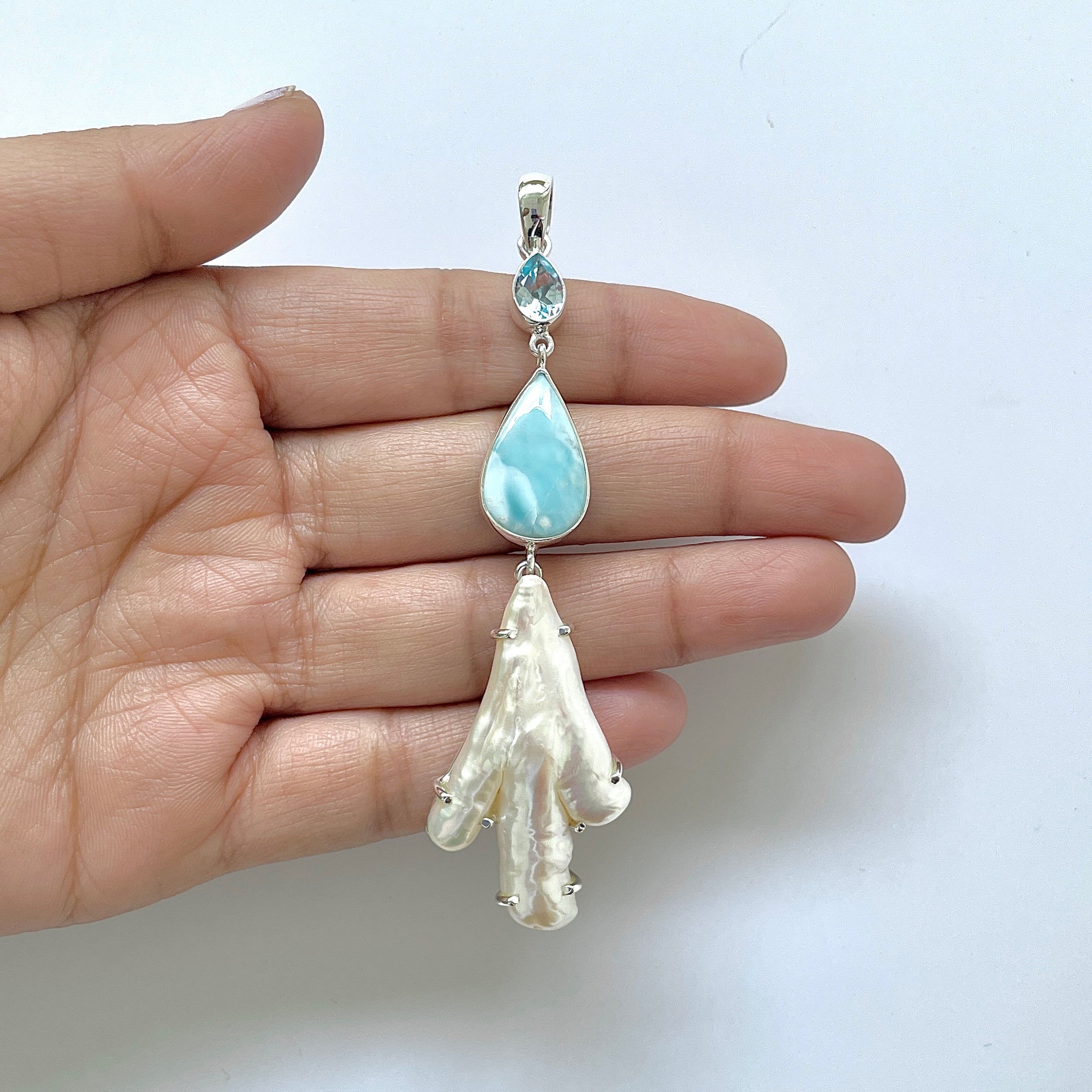 Larimar Pendant-(LAR-1-161)