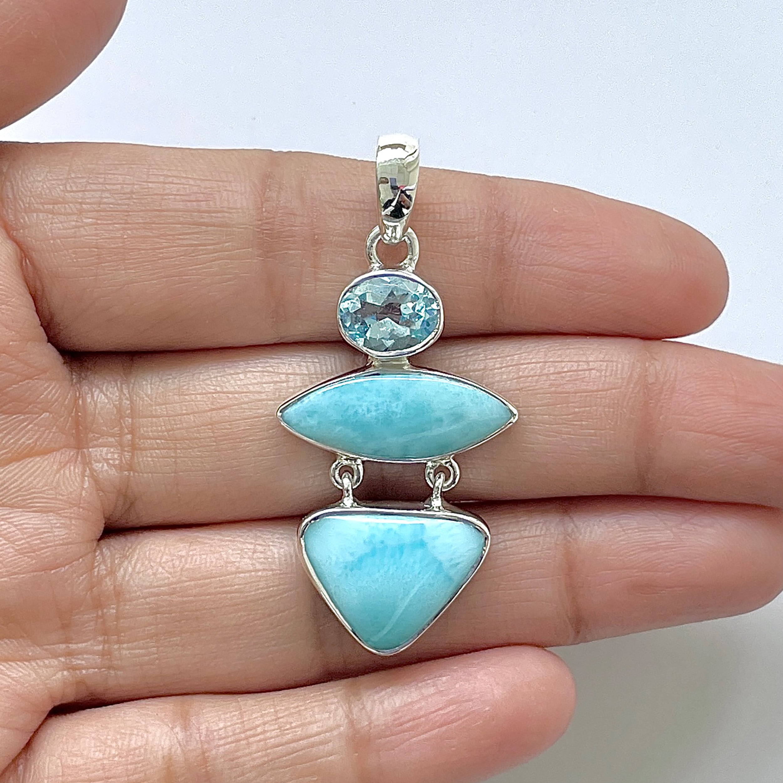 Larimar Pendant-(LAR-1-165)