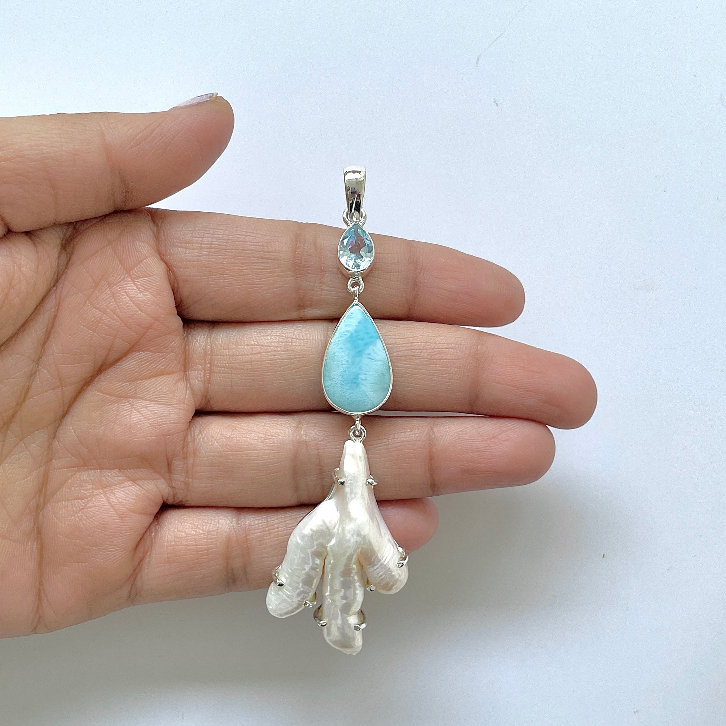 Larimar Pendant-(LAR-1-167)