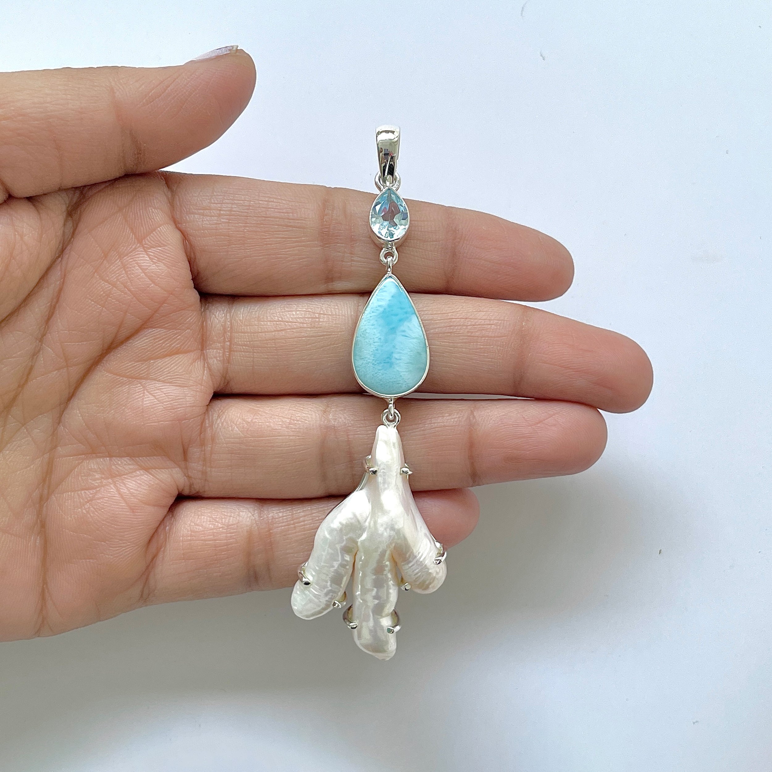 Larimar Pendant-(LAR-1-167)