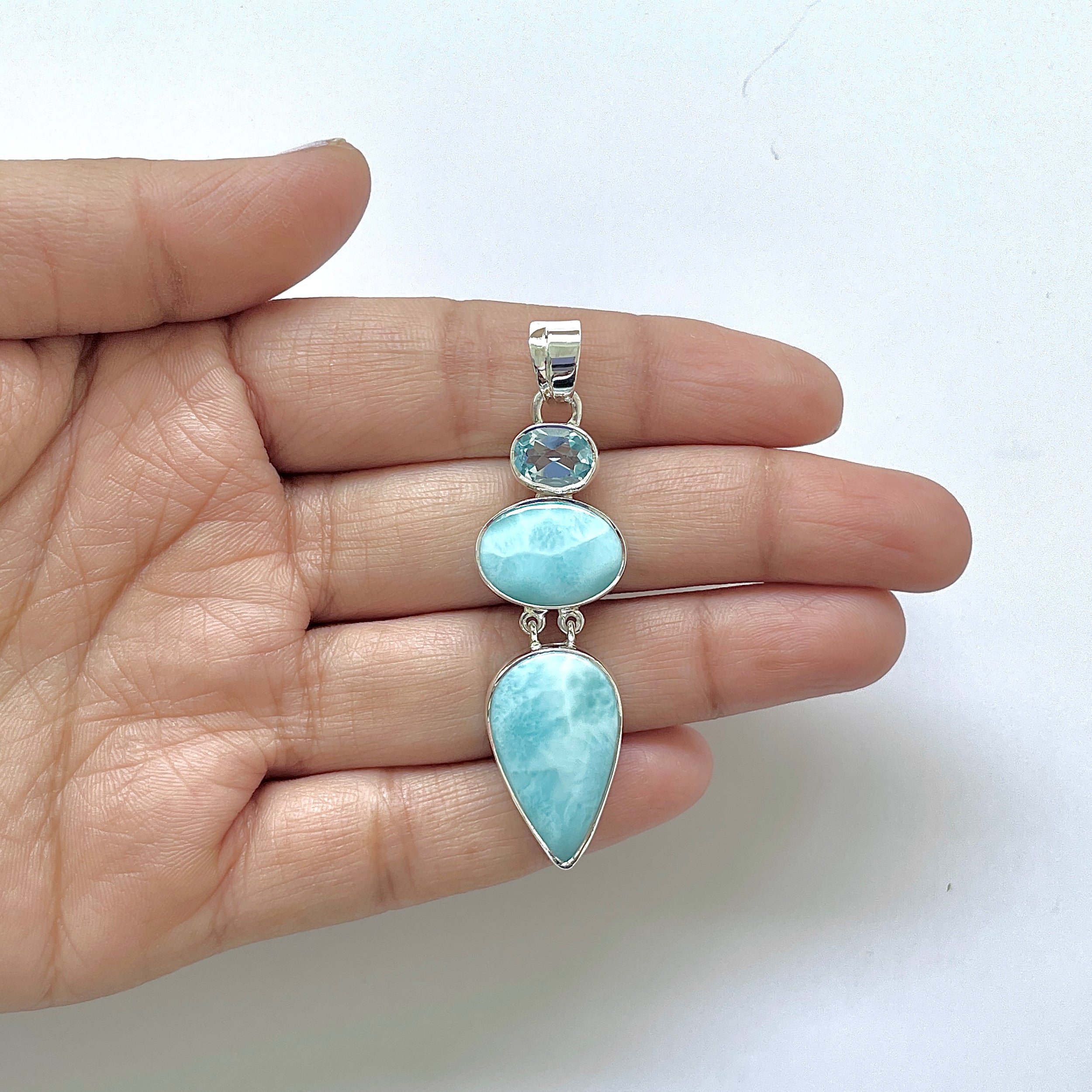 Larimar Pendant-(LAR-1-168)