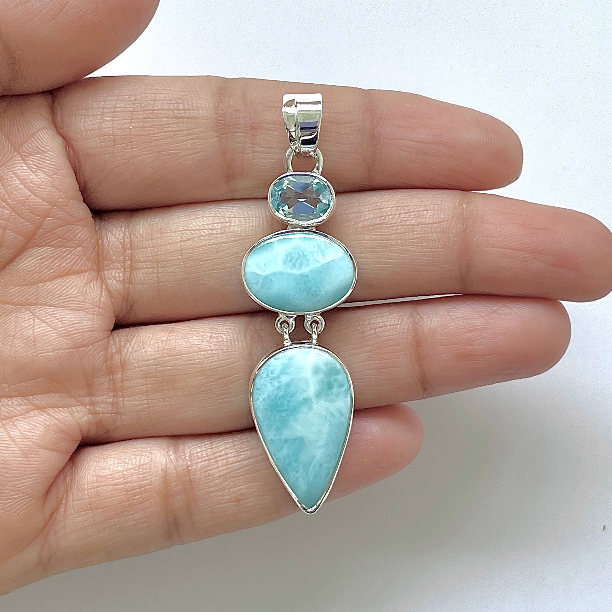 Larimar Pendant-(LAR-1-168)