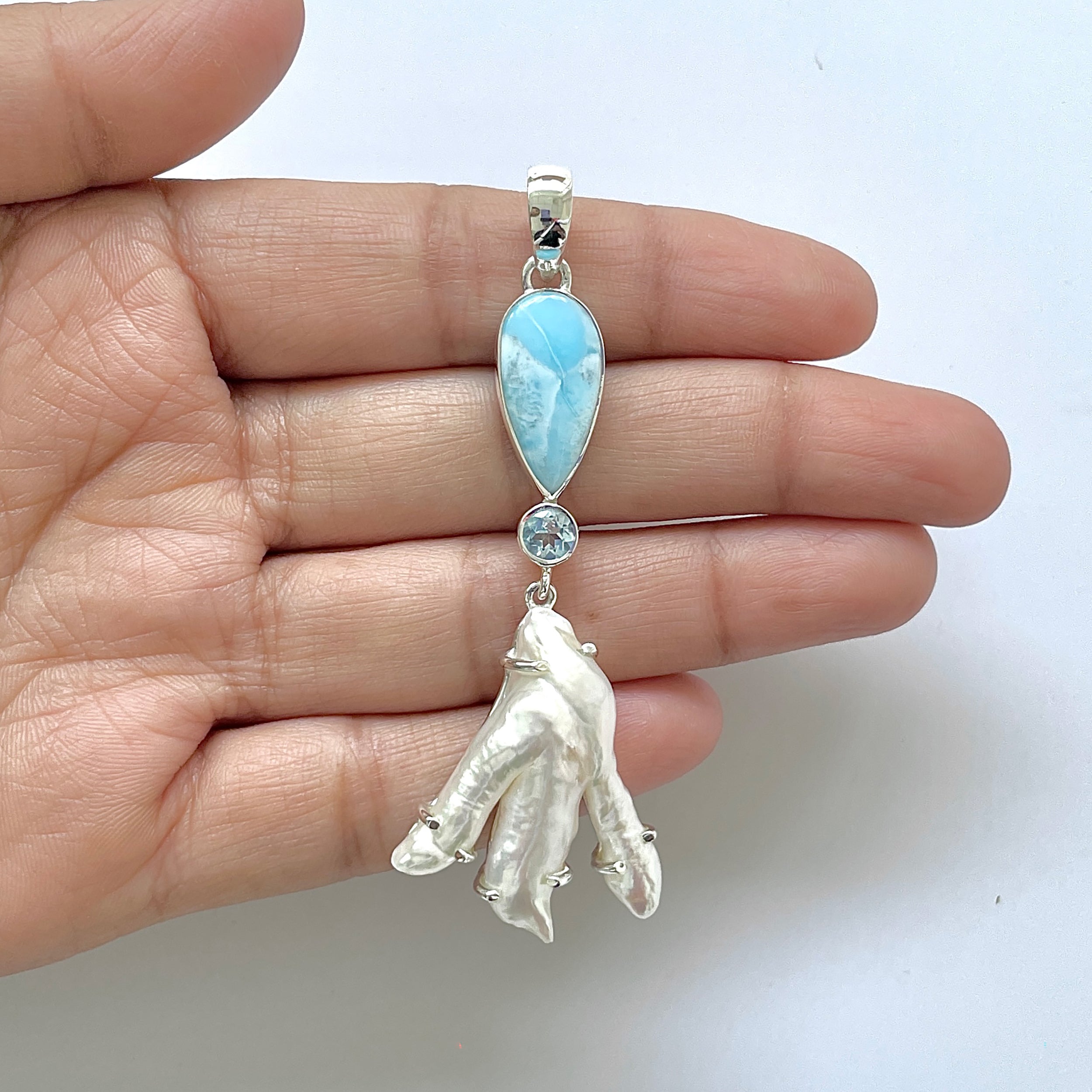 Larimar Pendant-(LAR-1-169)